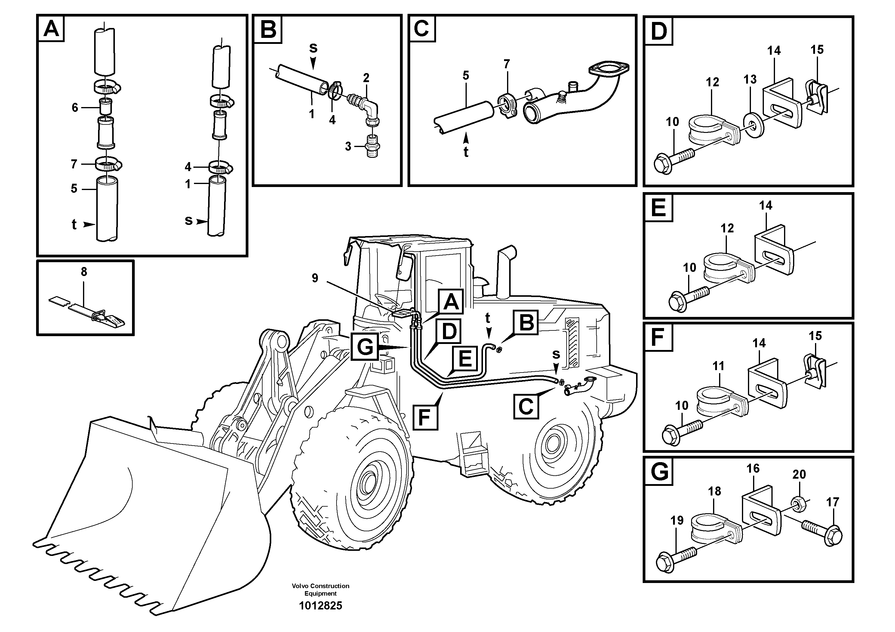 Схема запчастей Volvo L110E - 99031 Система отопления (обогрева) L110E S/N 1002 - 2165 SWE, 60001- USA,70201-70257BRA