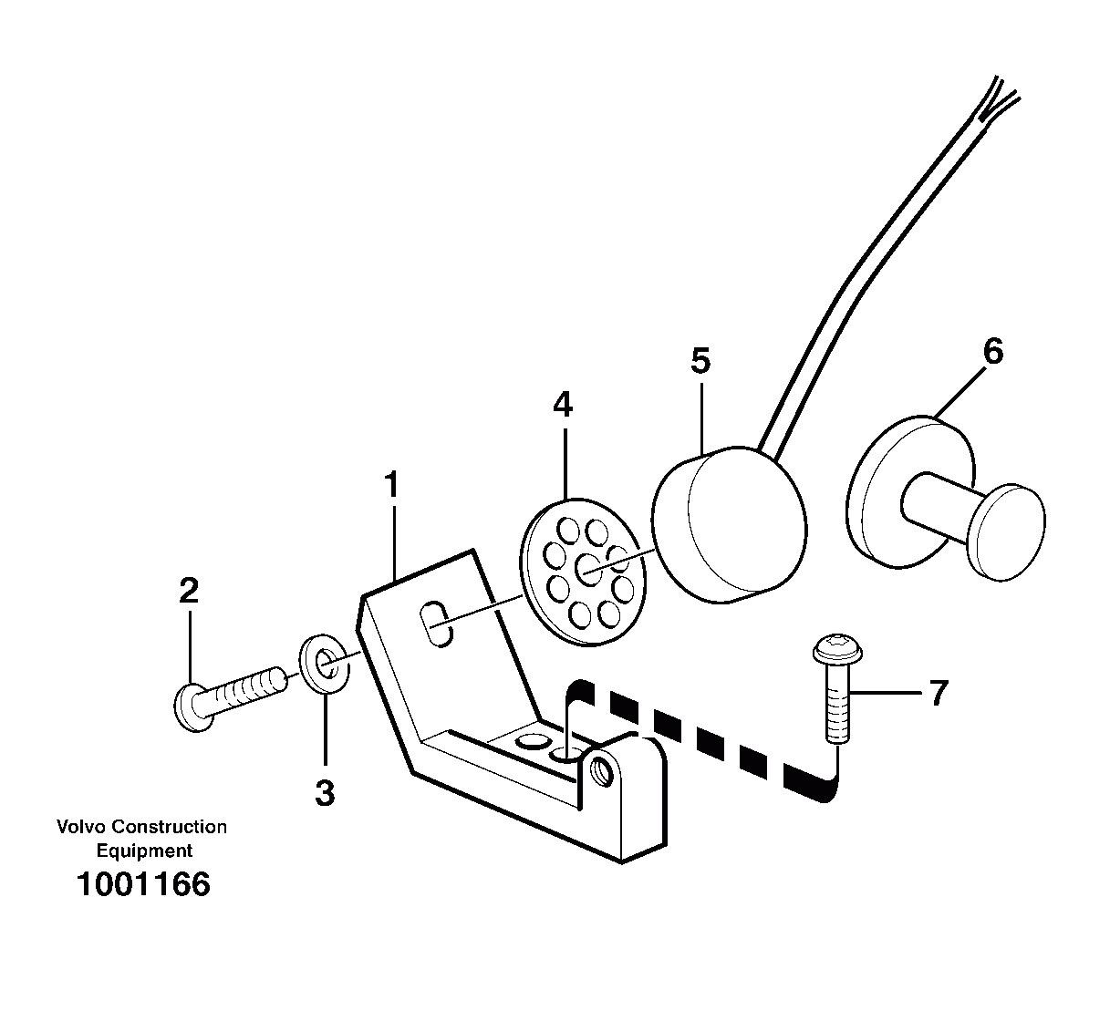 Схема запчастей Volvo L110E - 96519 Assembly parts for servo valve L110E S/N 2202- SWE, 61001- USA, 70401-BRA