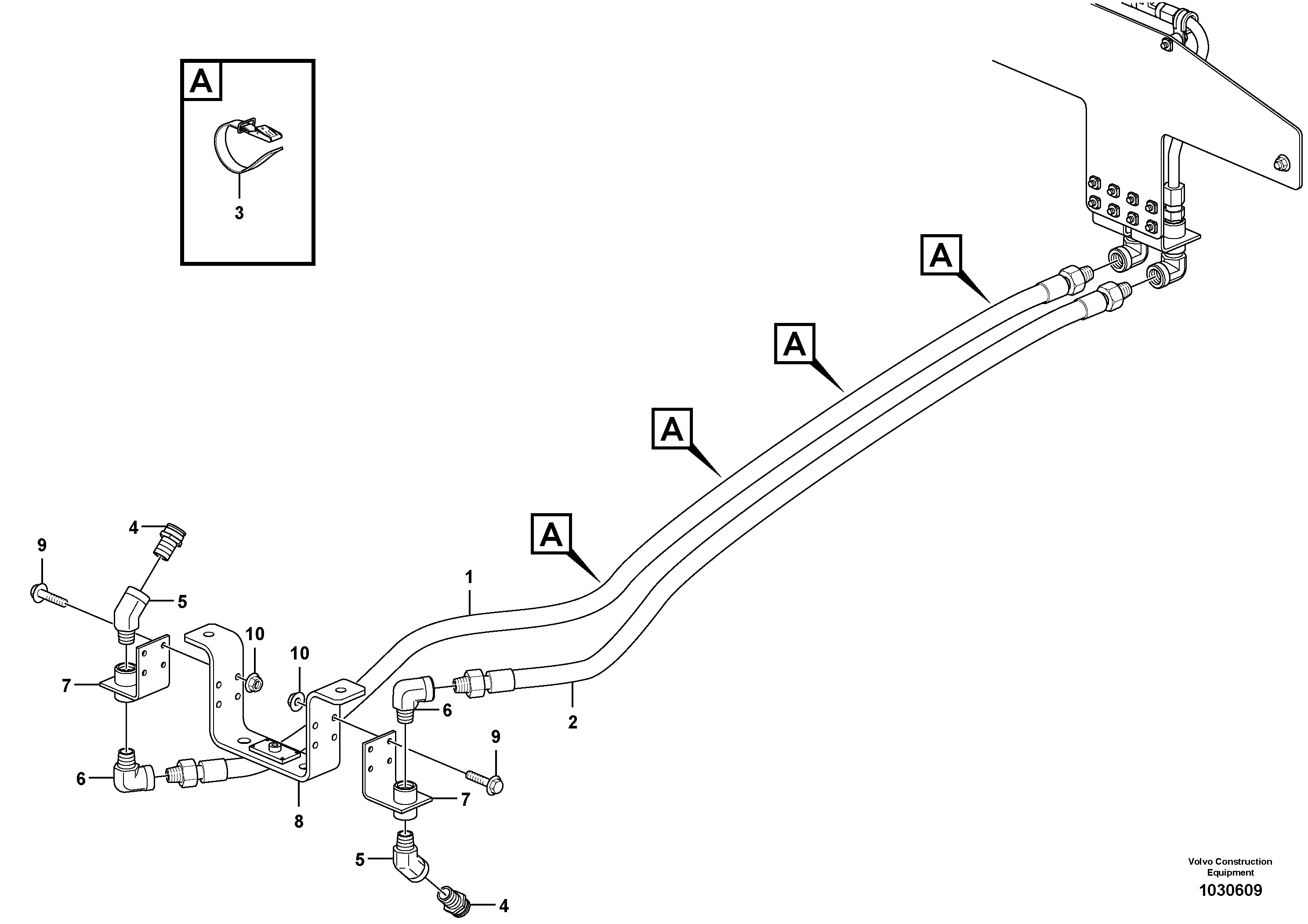 Схема запчастей Volvo L110E - 31003 Fire suppression system L110E S/N 2202- SWE, 61001- USA, 70401-BRA