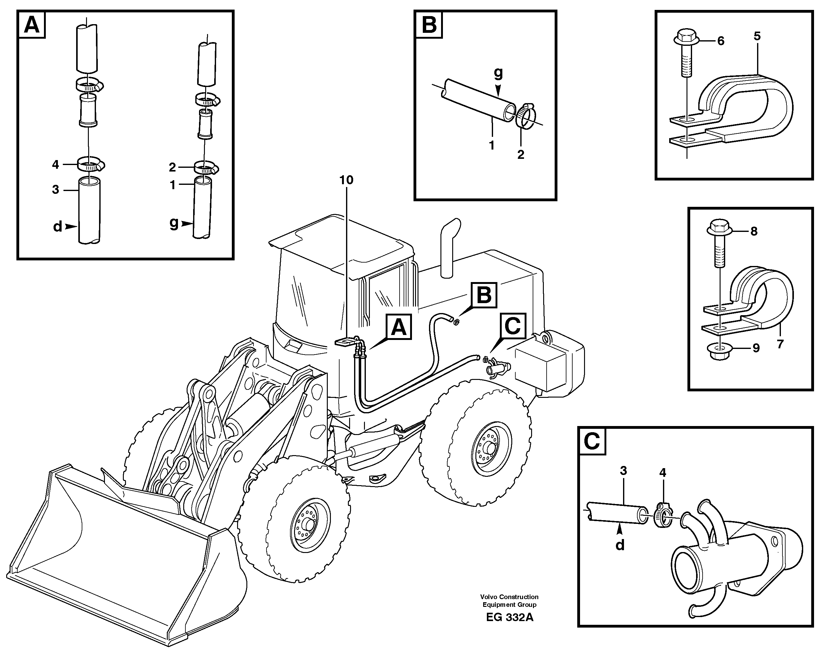 Схема запчастей Volvo L180D - 78060 Система отопления (обогрева) L180D