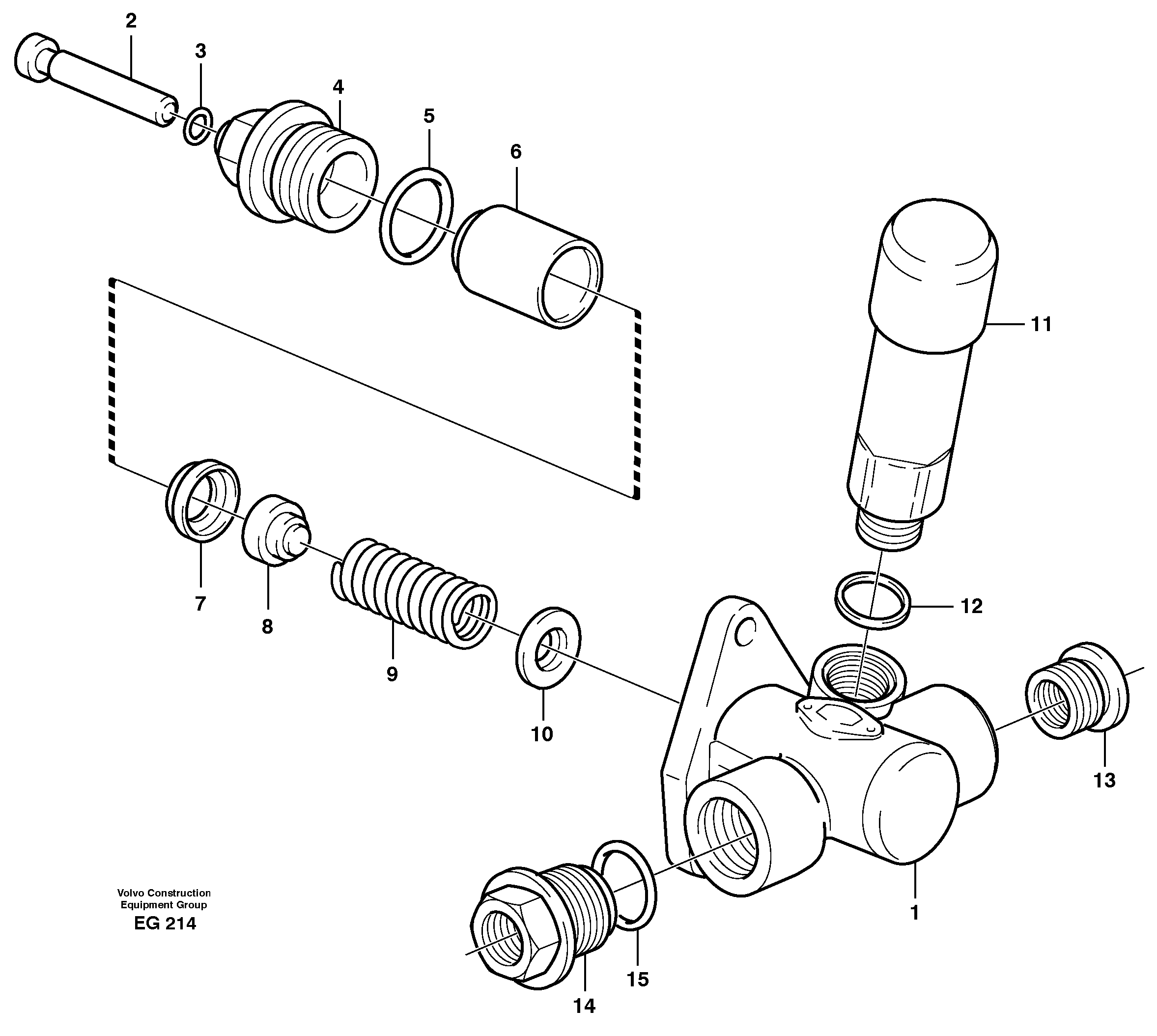 Схема запчастей Volvo L180D - 97016 Feed pump L180D