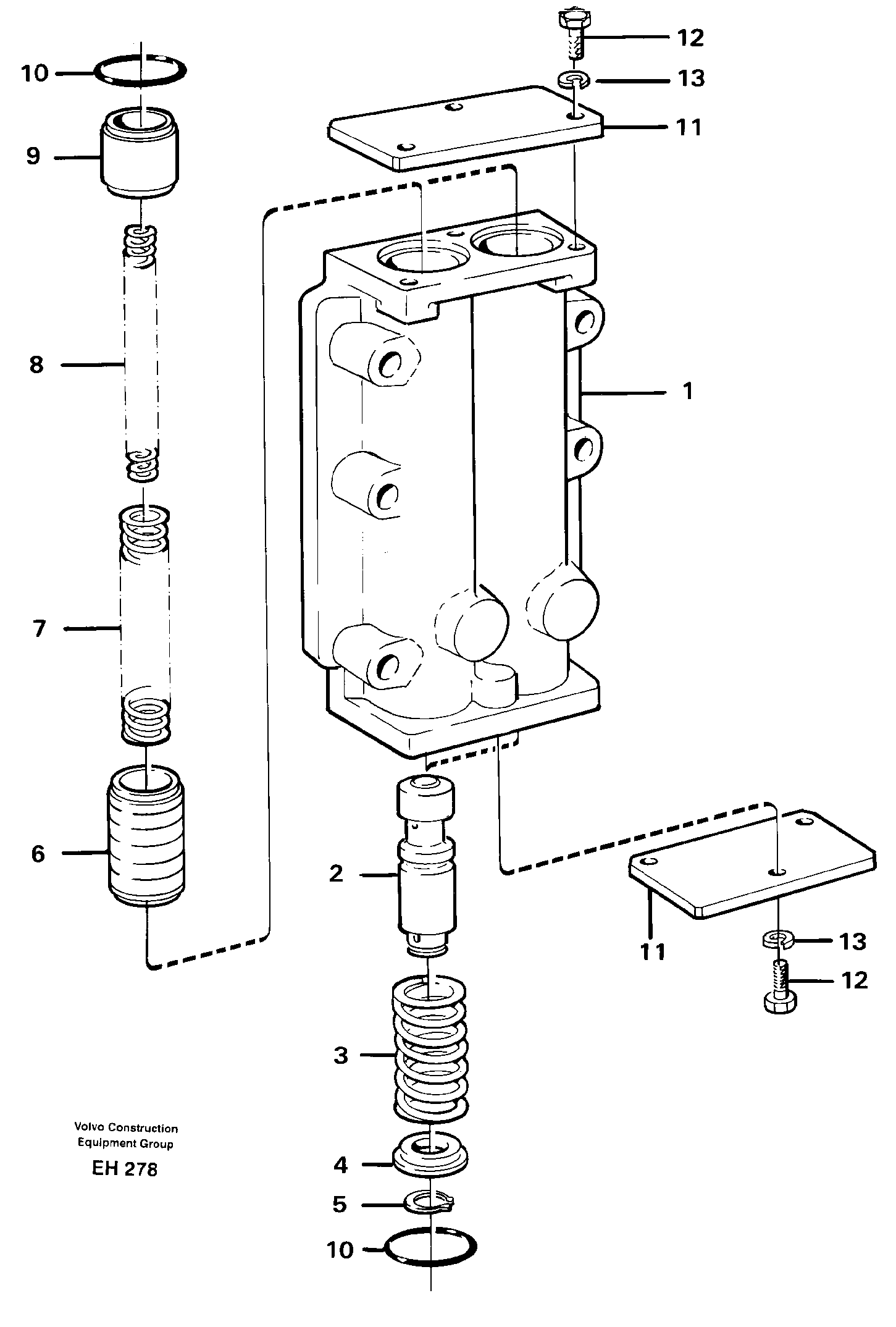 Схема запчастей Volvo L180D - 24081 Pressure limiting valve L180D HIGH-LIFT