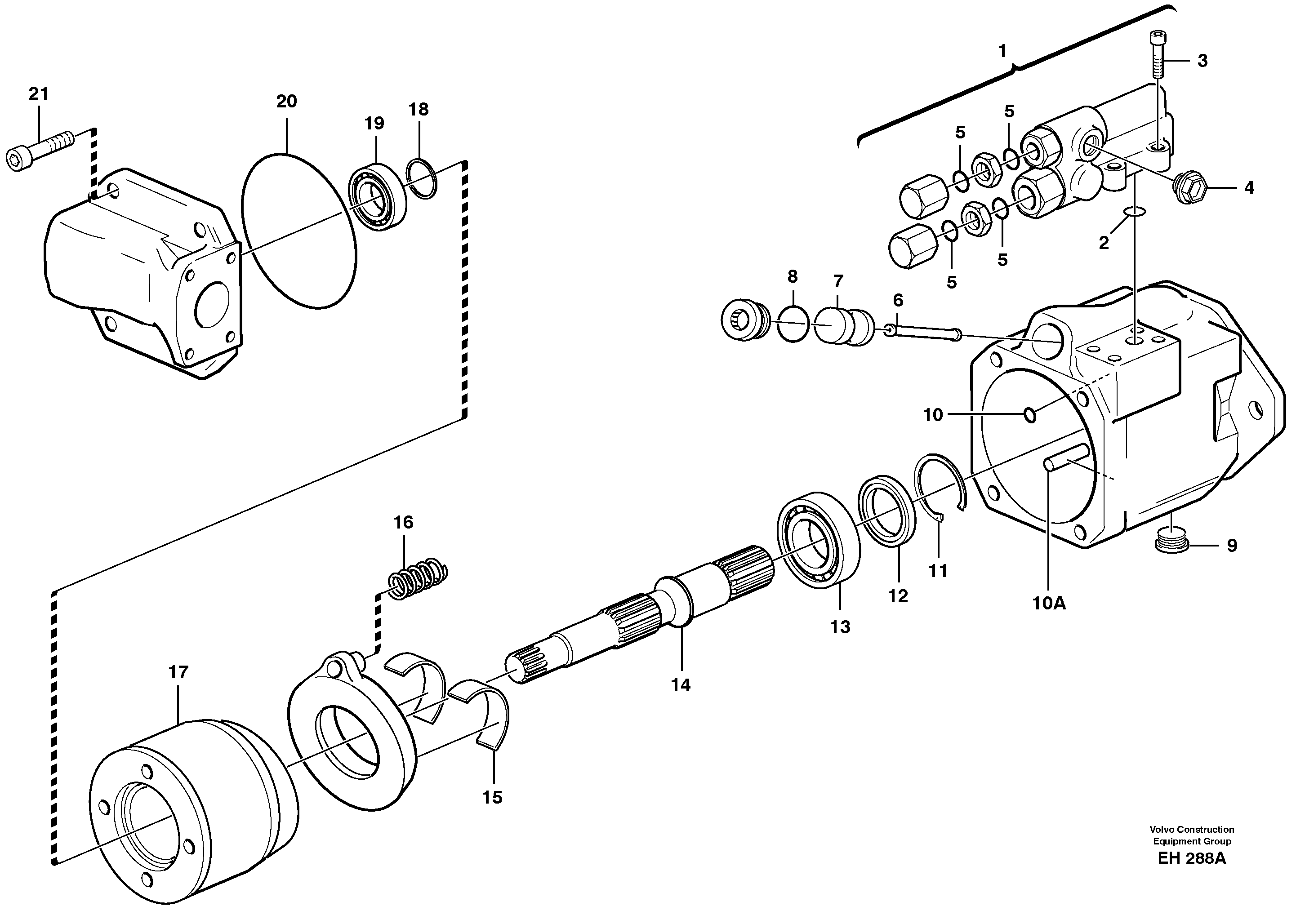 Схема запчастей Volvo L180D - 24364 Fan pump, 28CC L180D HIGH-LIFT