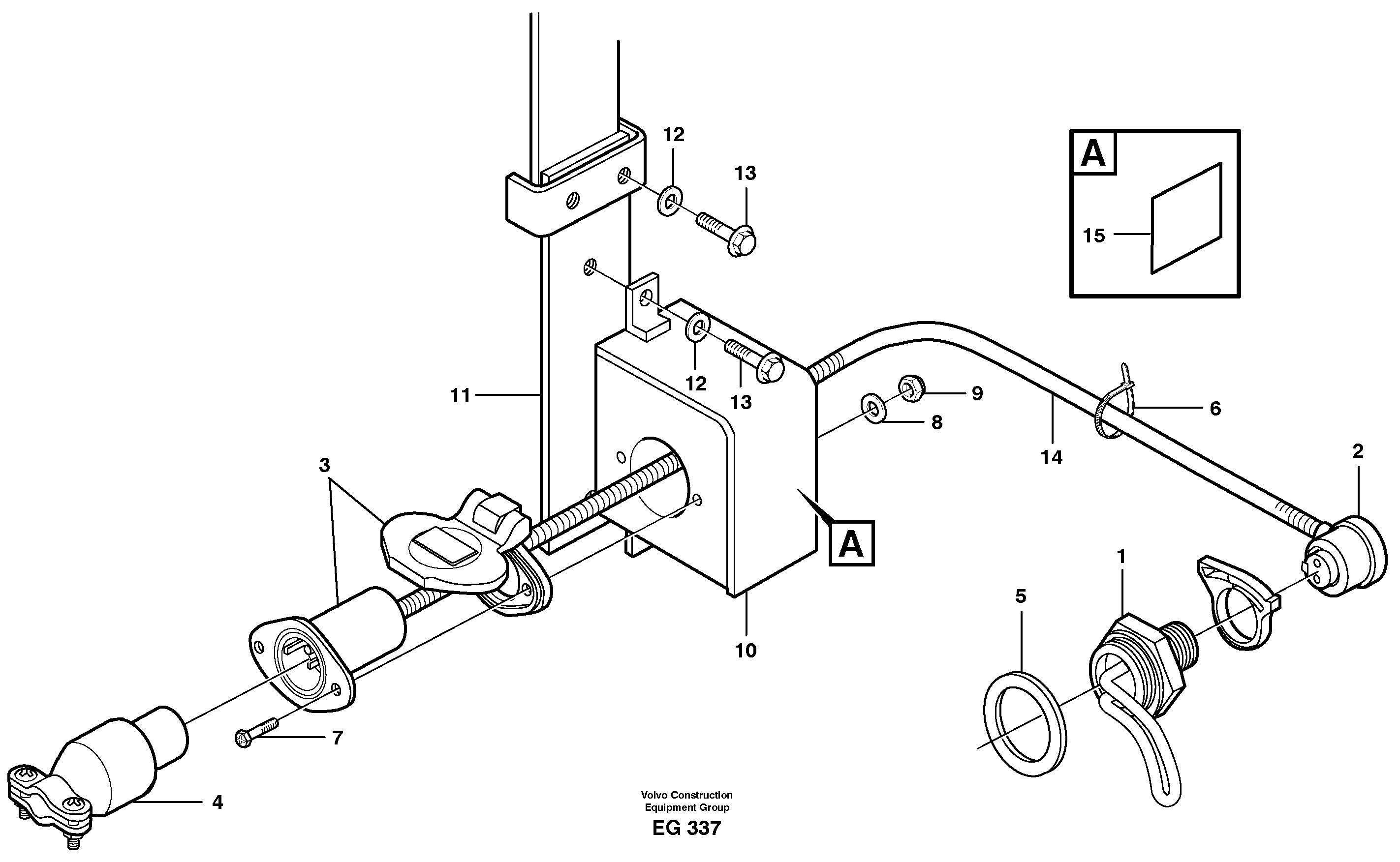 Схема запчастей Volvo L180D - 39032 Engine heater L180D