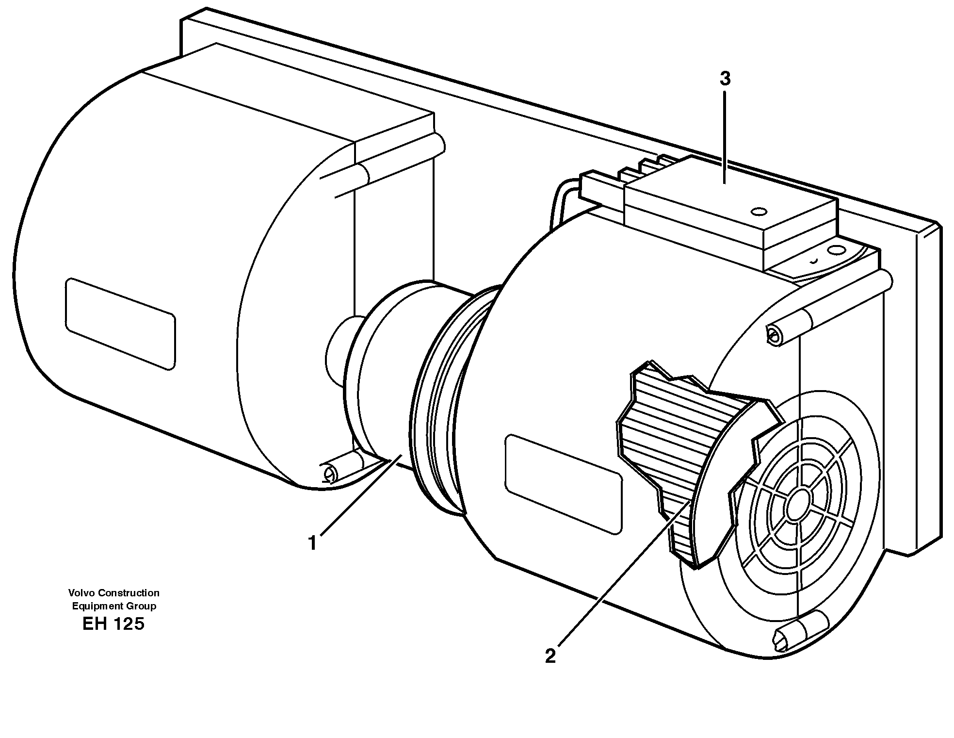 Схема запчастей Volvo L180D - 30027 Fan L180D HIGH-LIFT