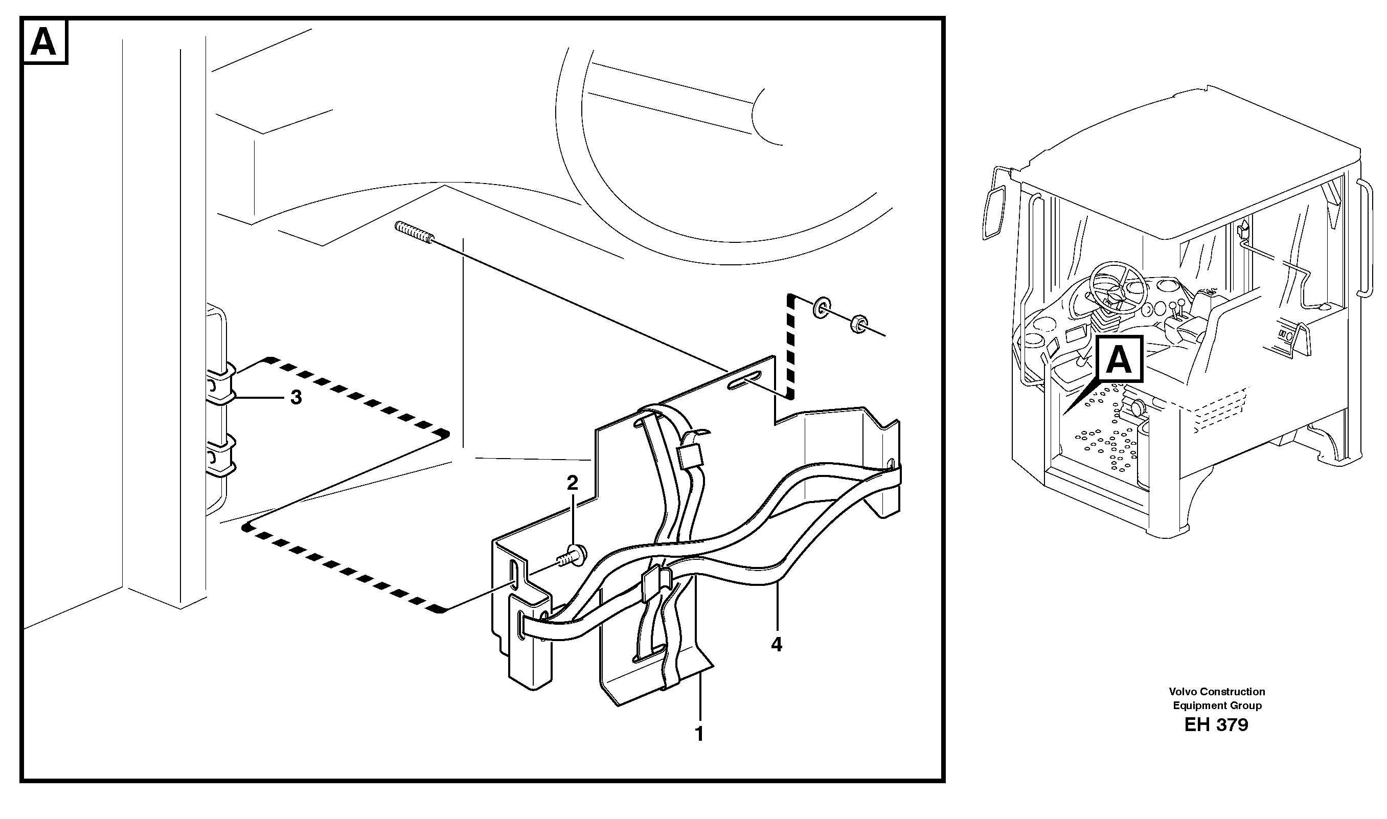 Схема запчастей Volvo L180D - 27190 Lunch box holder L180D HIGH-LIFT