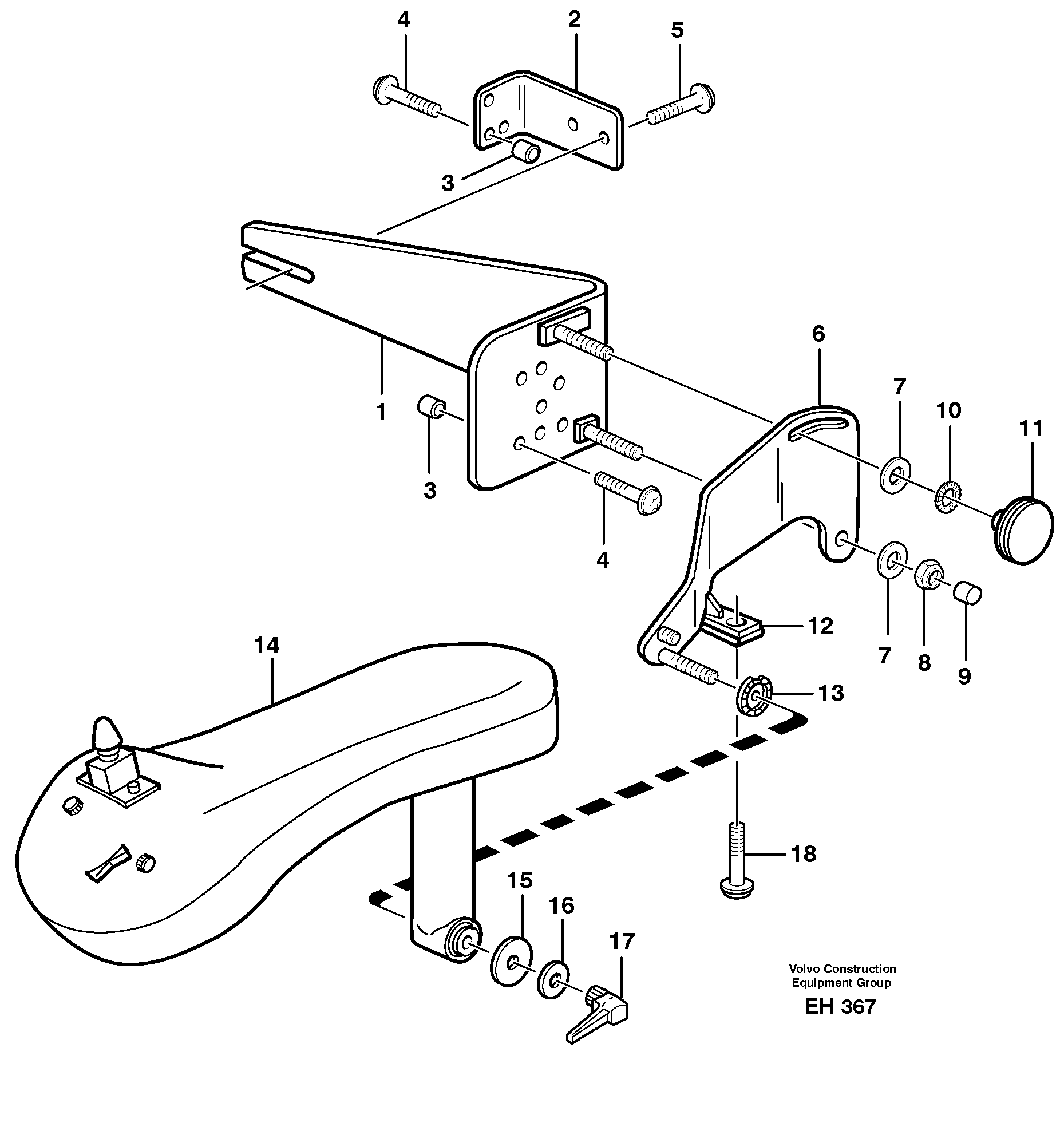 Схема запчастей Volvo L180D - 45314 CDC - steering, sheet metal parts L180D HIGH-LIFT