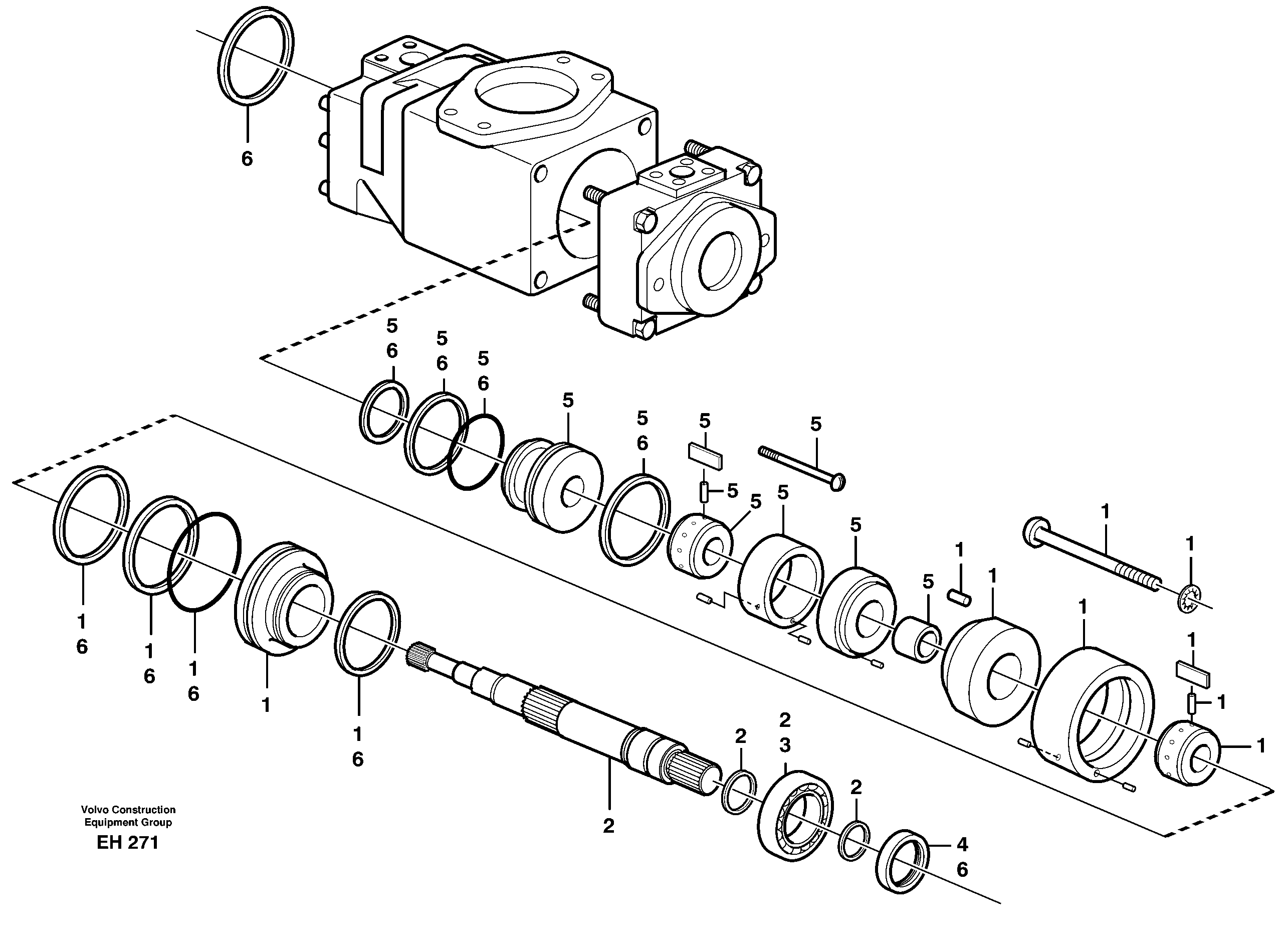 Схема запчастей Volvo L180D - 29049 Гидронасос (основной насос) L180D HIGH-LIFT