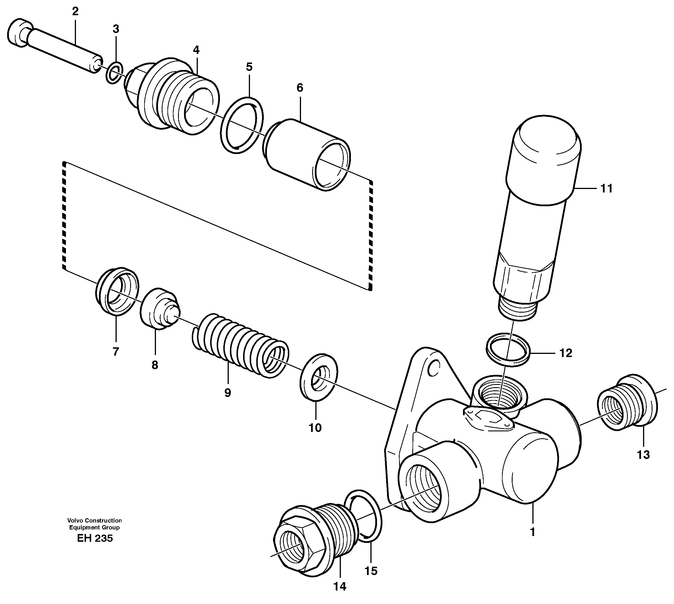 Схема запчастей Volvo L180D - 94423 Feed pump L180D HIGH-LIFT