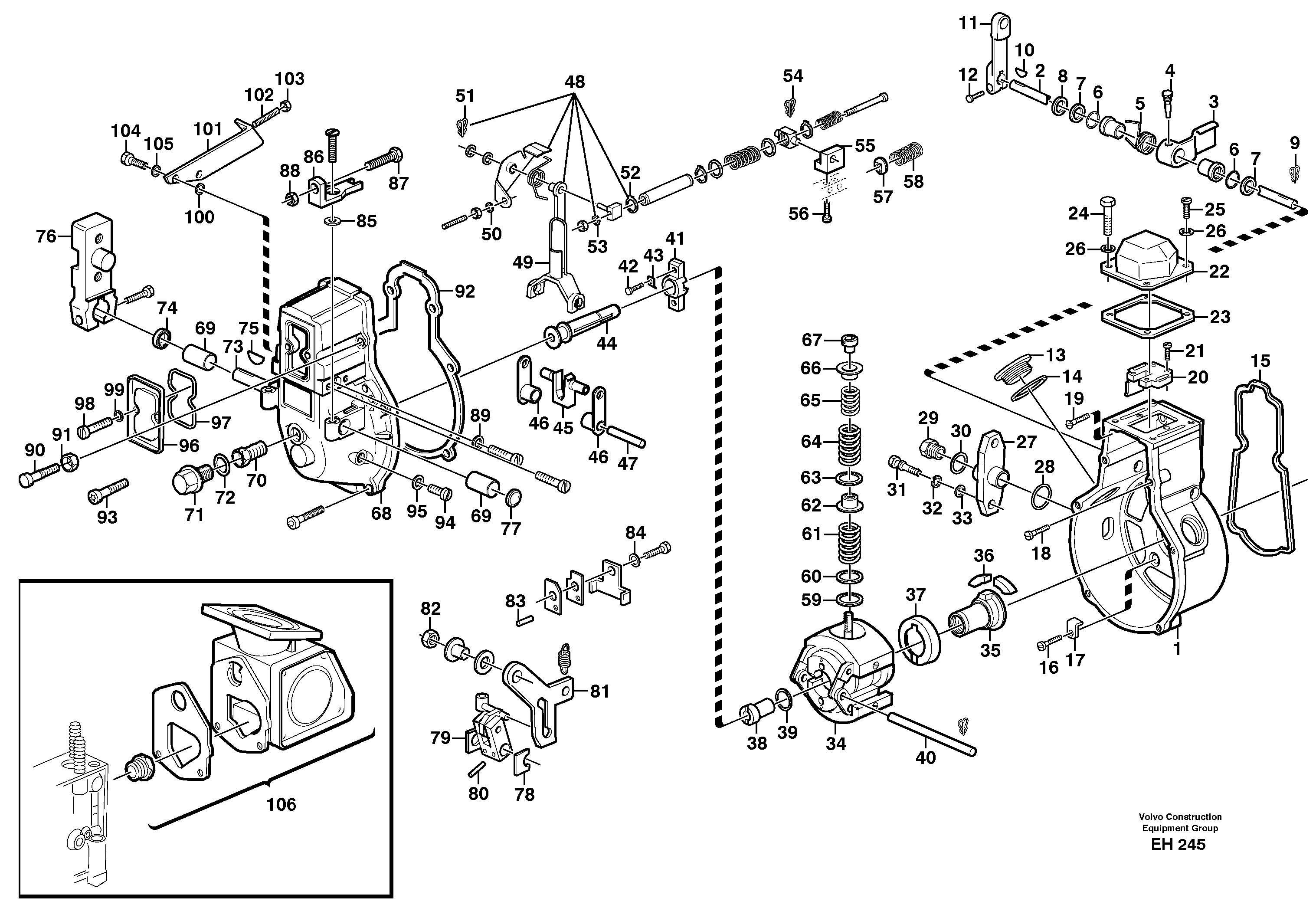 Схема запчастей Volvo L180D - 69881 Centrifugal governor L180D HIGH-LIFT