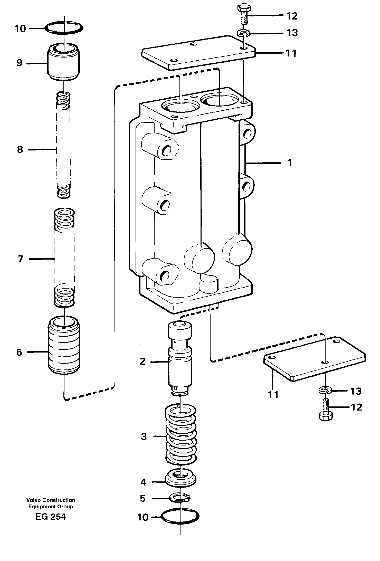 Схема запчастей Volvo L180D - 15576 Pressure limiting valve L180D