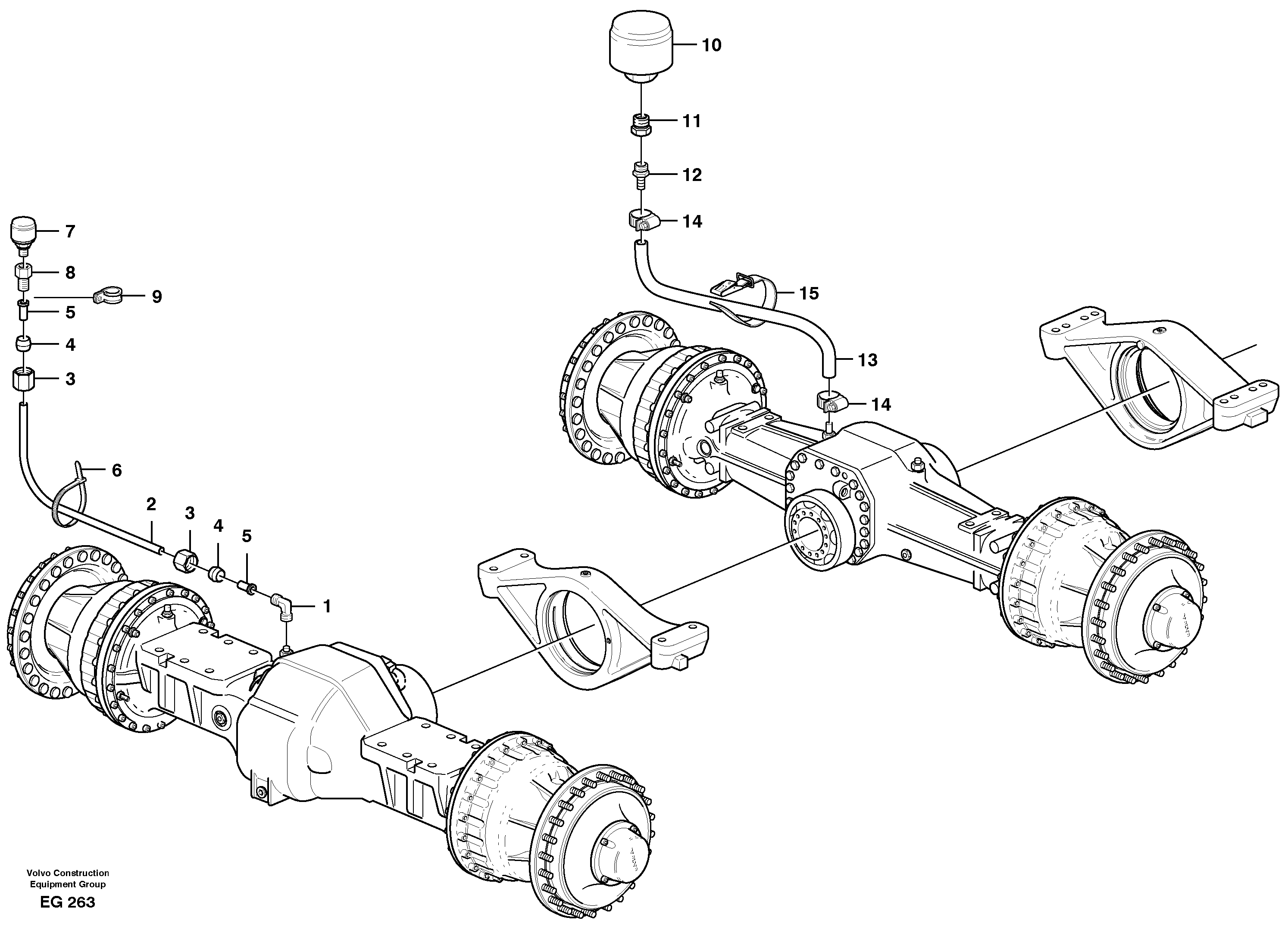 Схема запчастей Volvo L180D - 84996 Venting, planet shafts L180D