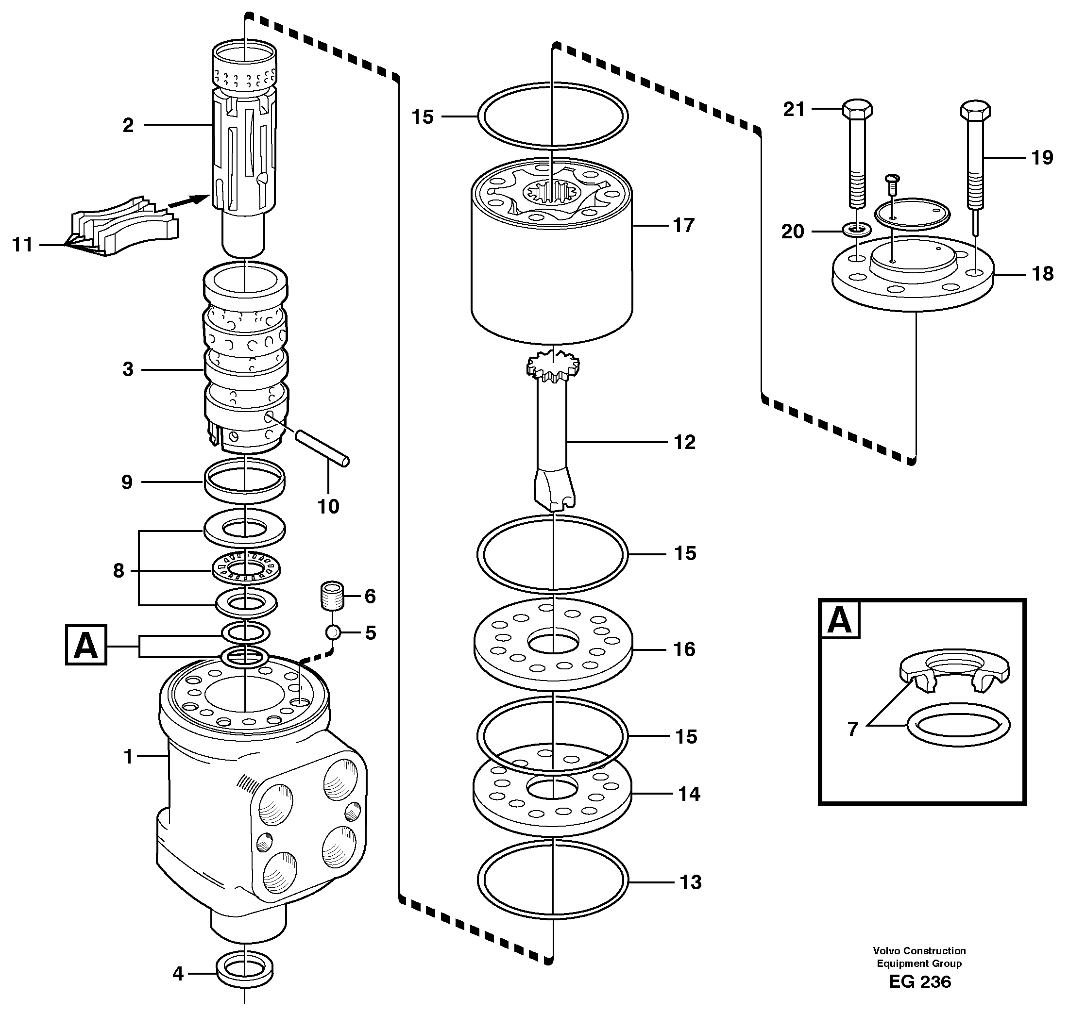 Схема запчастей Volvo L180D - 33071 Steering unit L180D