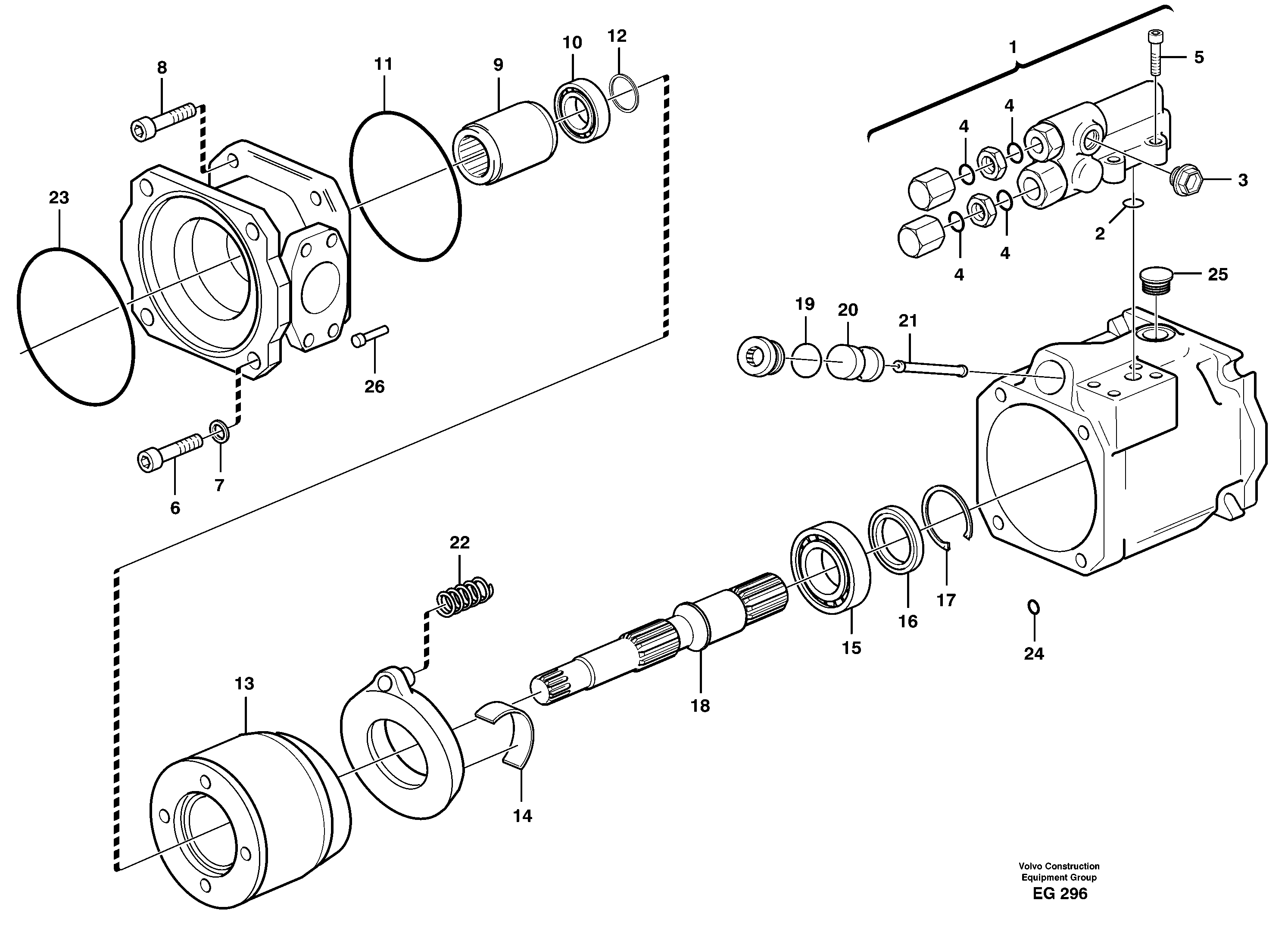 Схема запчастей Volvo L180D - 97399 Controlpump, 60CC L180D