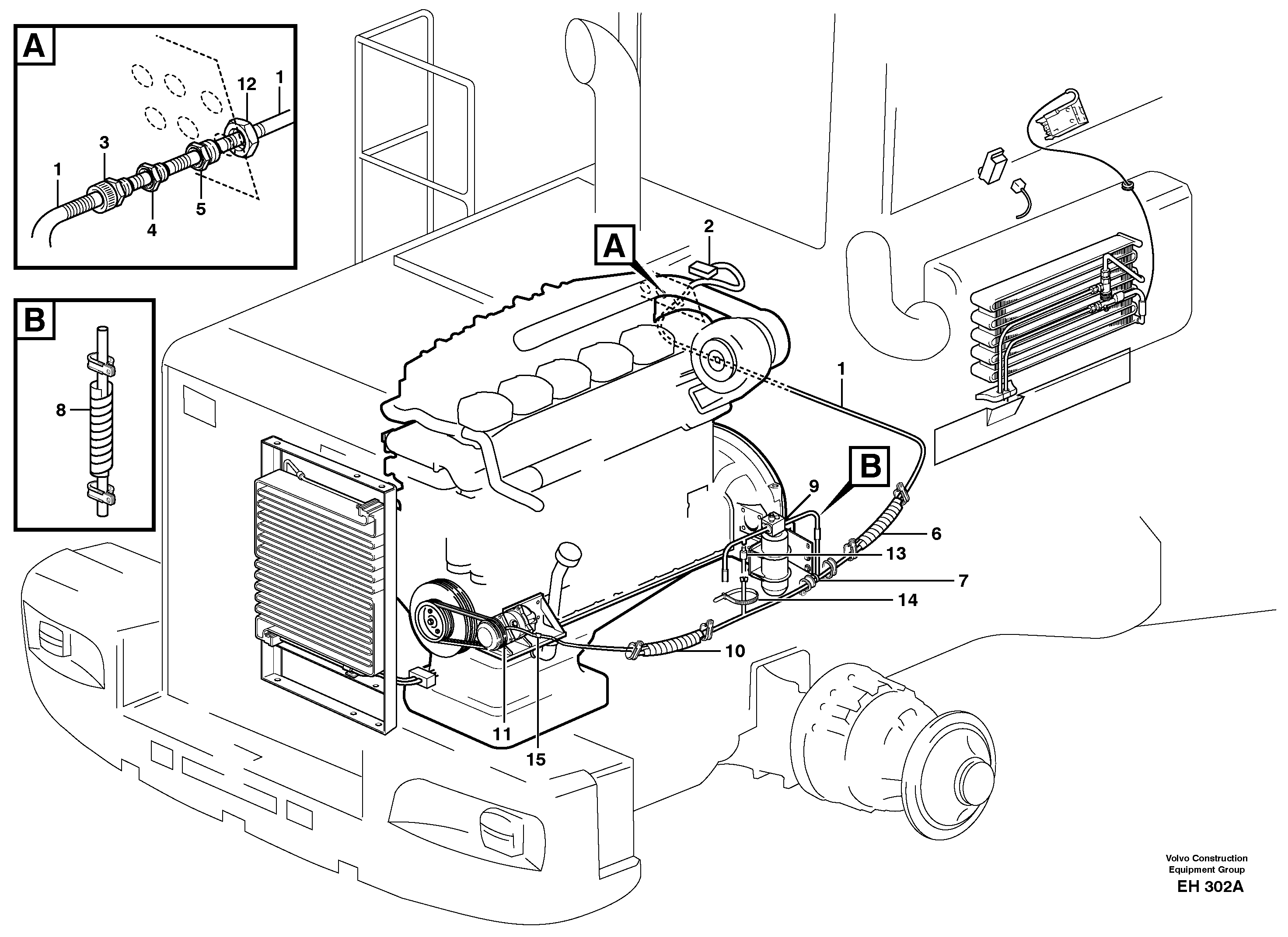 Схема запчастей Volvo L180D - 61969 Cable harness, compressor L180D HIGH-LIFT