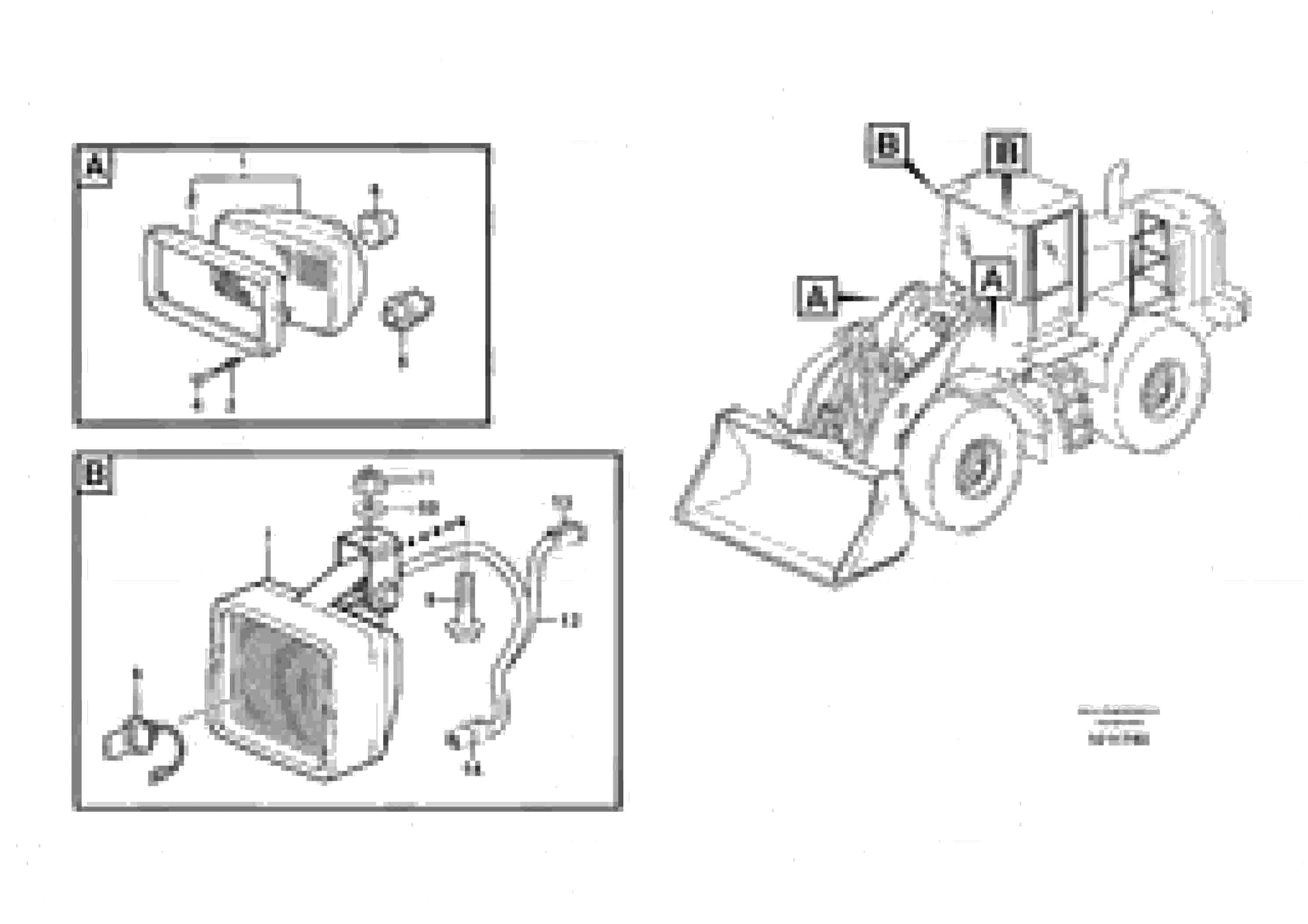 Схема запчастей Volvo L180E - 20628 Lighting, front L180E S/N 8002 - 9407