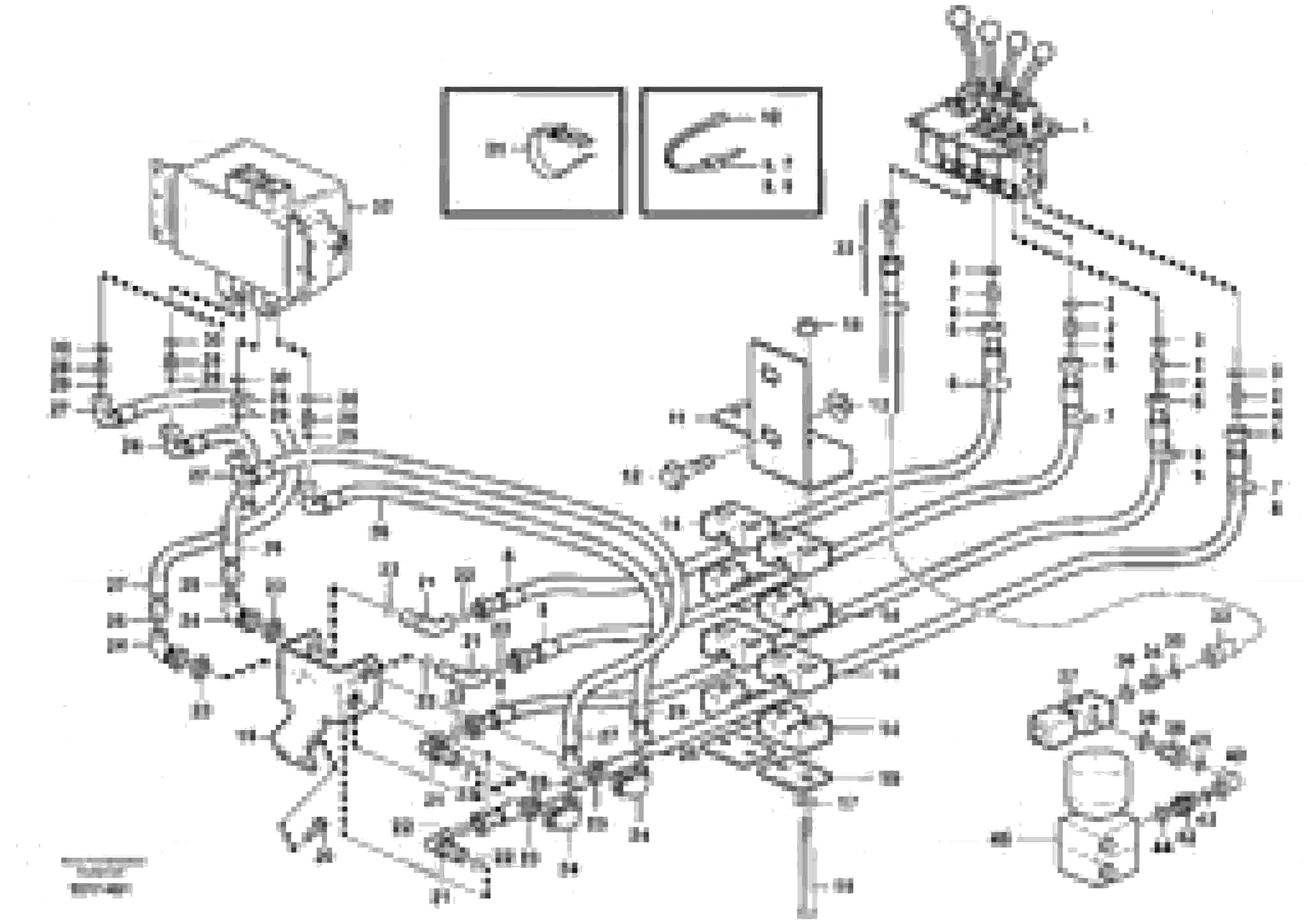 Схема запчастей Volvo L180E - 98729 Servo - hydraulic. 3rd and 4th function L180E S/N 8002 - 9407