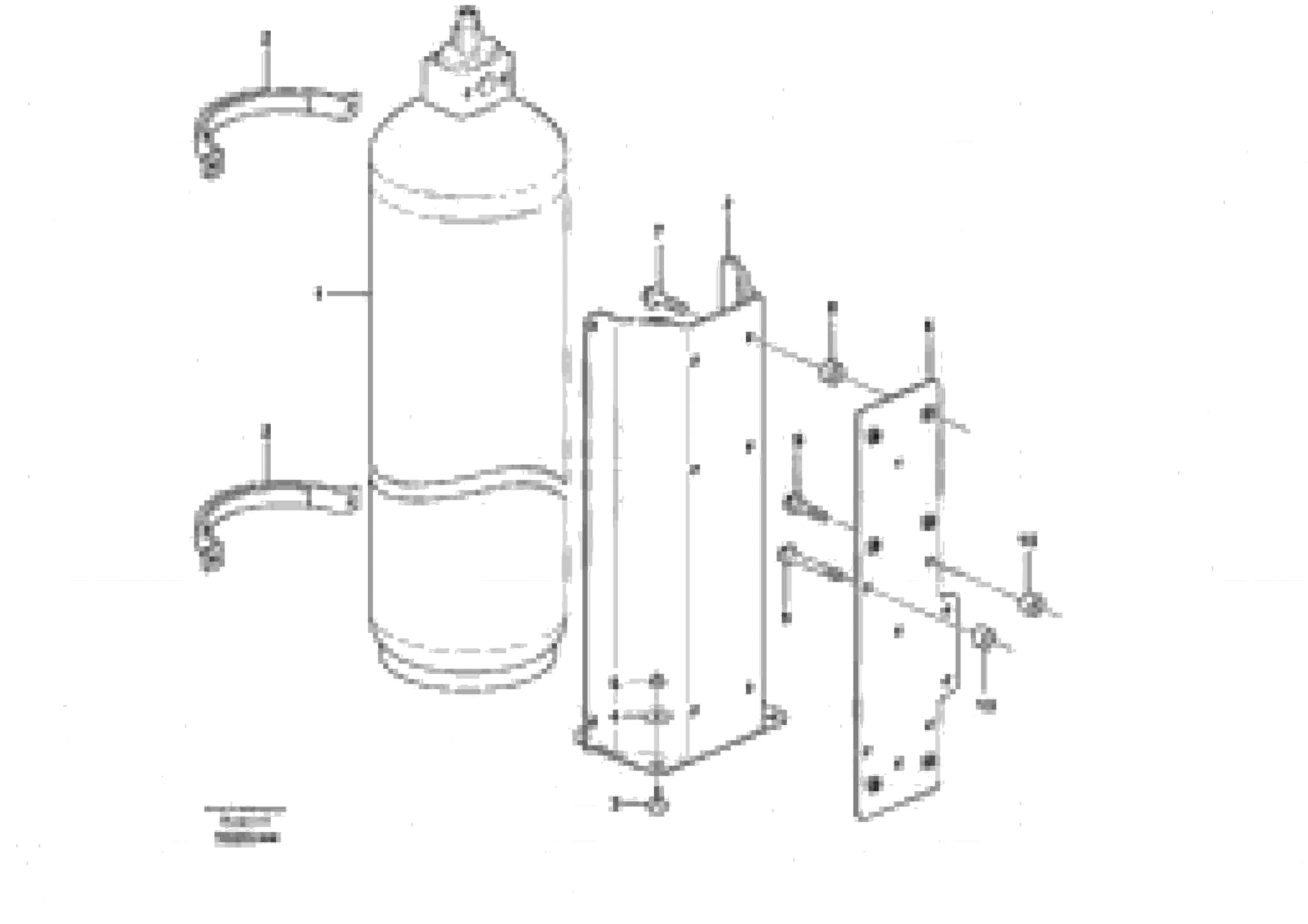 Схема запчастей Volvo L180E - 39721 Tank with fitting parts L180E HIGH-LIFT S/N 8002 - 9407