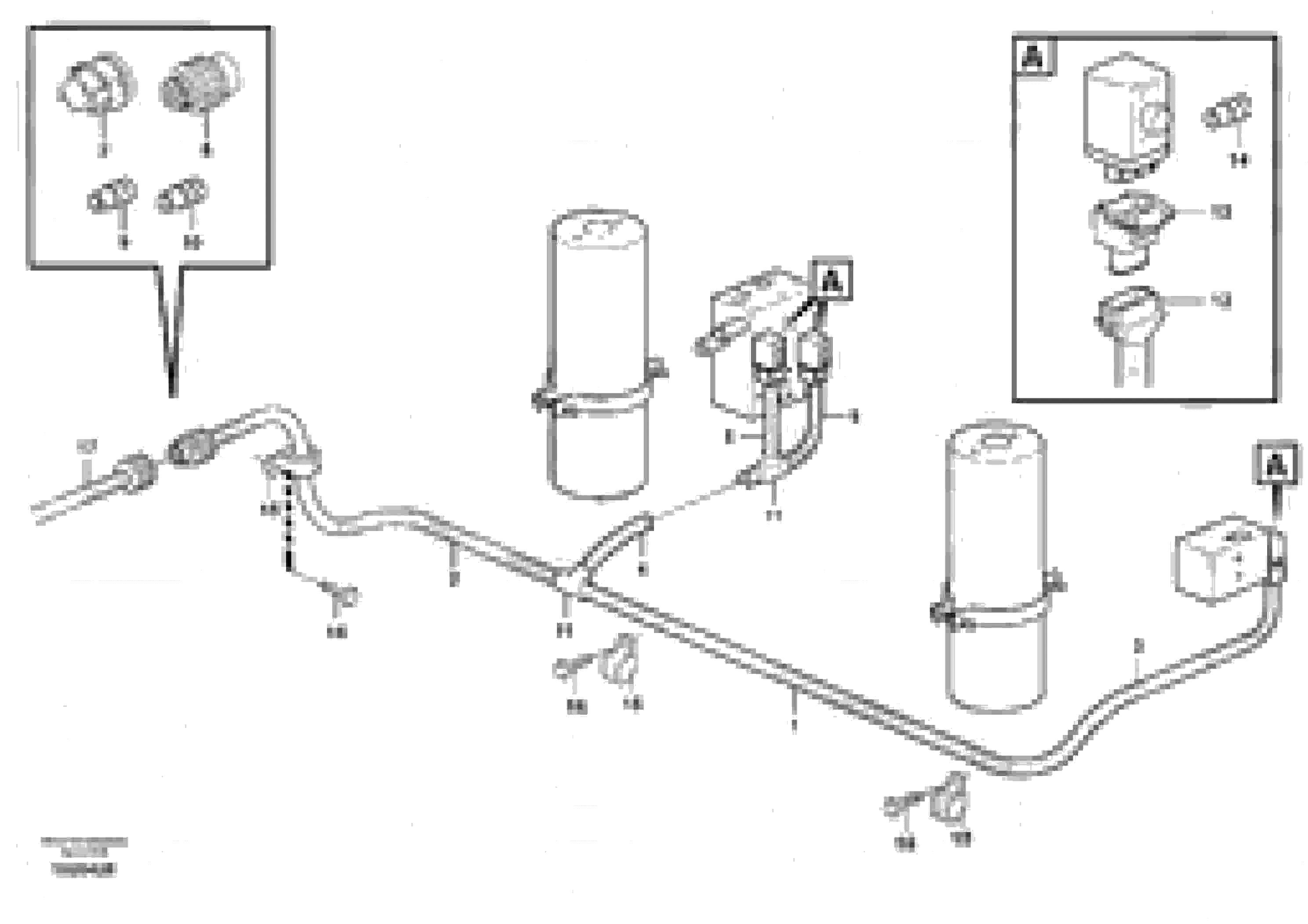 Схема запчастей Volvo L180E - 26537 Cable harness, boom suspension system L180E HIGH-LIFT S/N 8002 - 9407