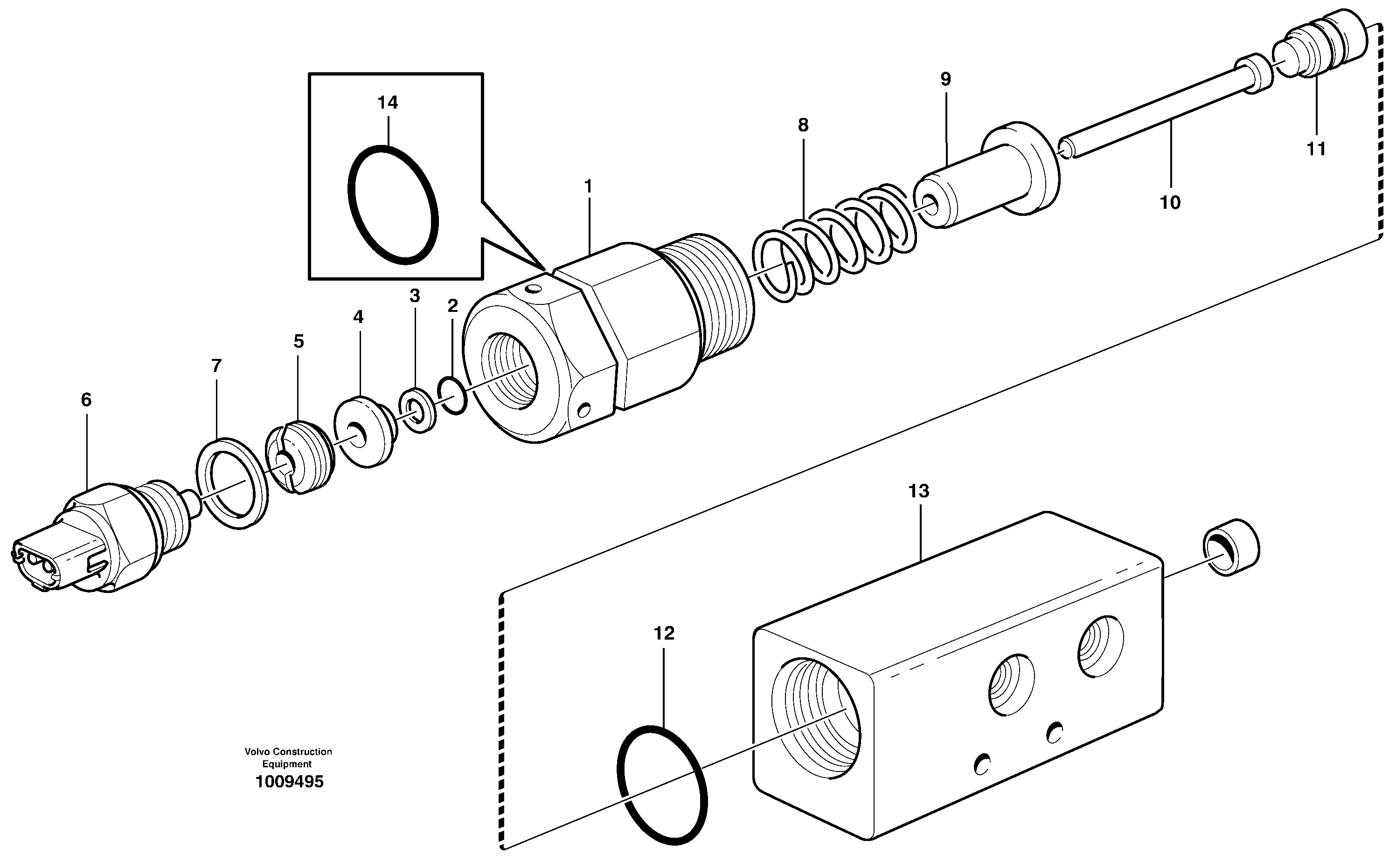 Схема запчастей Volvo L180E - 16602 Pressure monitor L180E S/N 5004 - 7398 S/N 62501 - 62543 USA