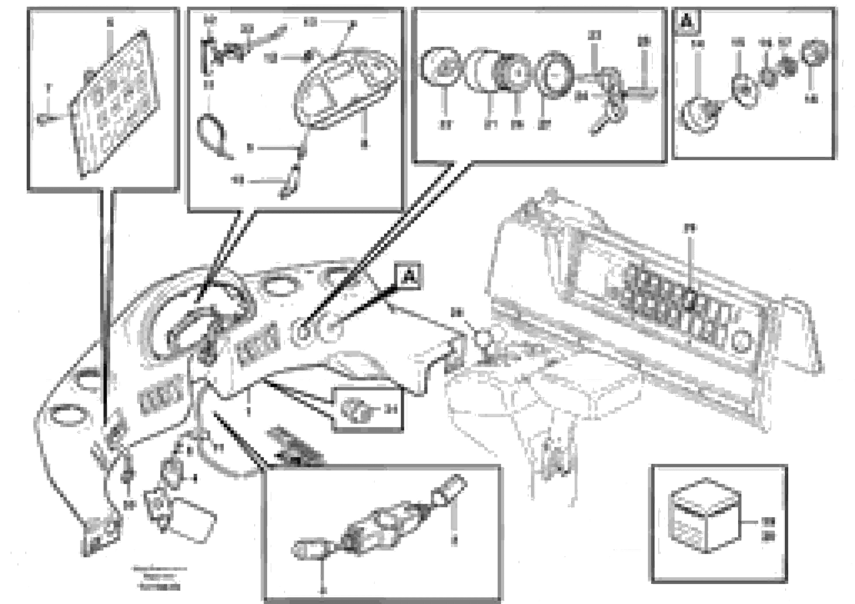 Схема запчастей Volvo L180E - 97585 Instrument panel L180E S/N 8002 - 9407