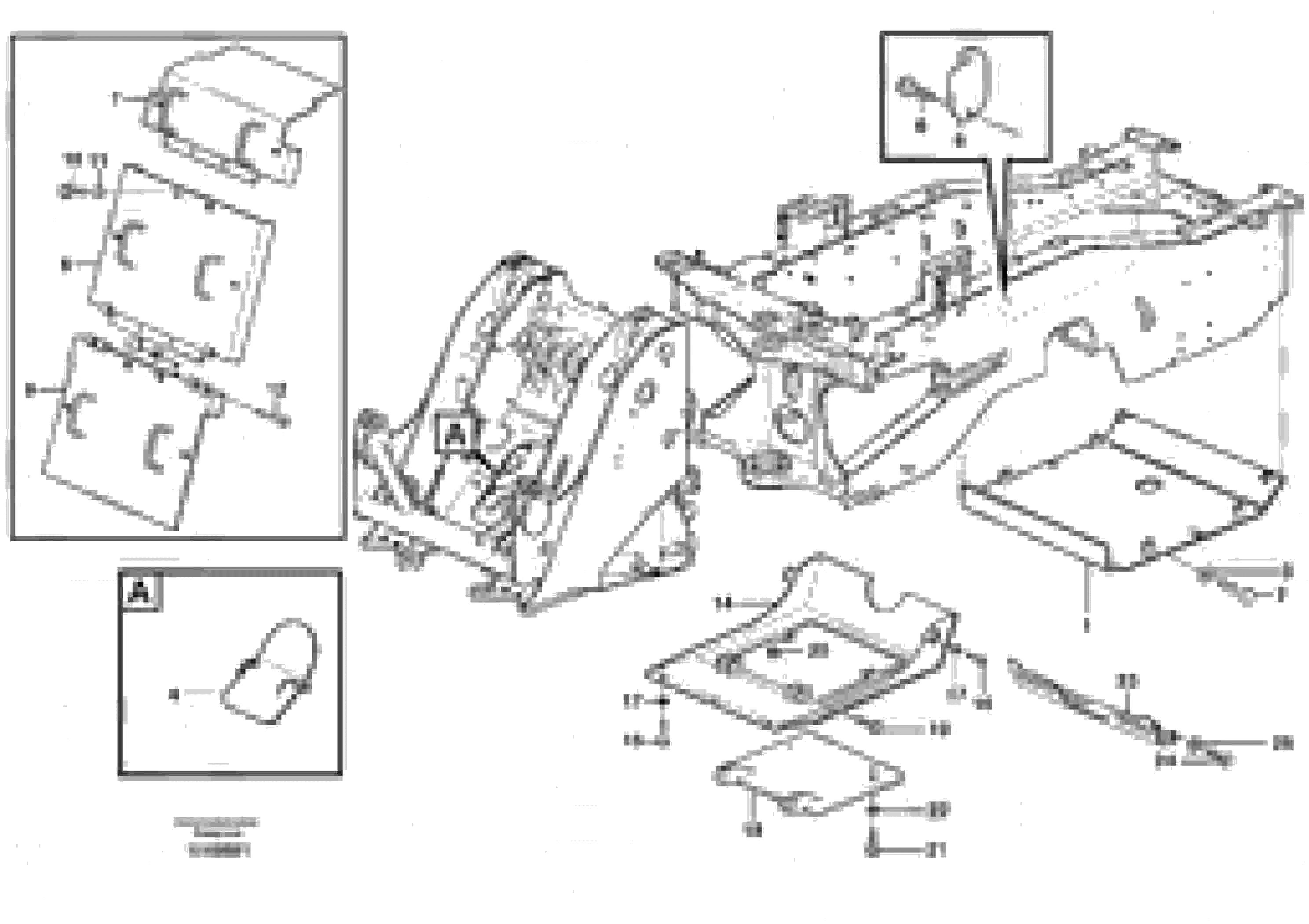 Схема запчастей Volvo L180E - 49885 Protecting plates L180E HIGH-LIFT S/N 5004 - 7398