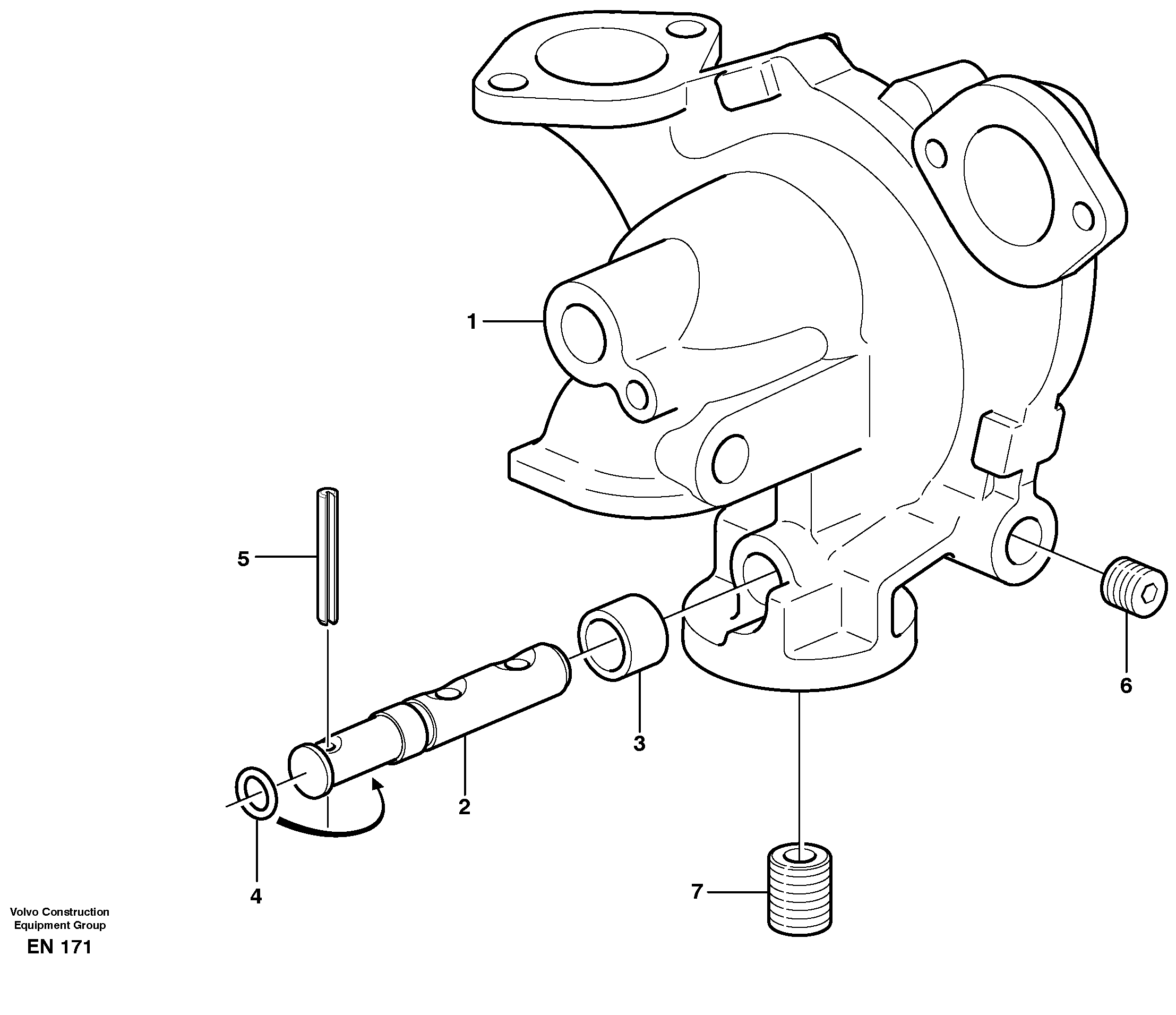 Схема запчастей Volvo L180E - 16321 Водяной насос L180E HIGH-LIFT S/N 5004 - 7398