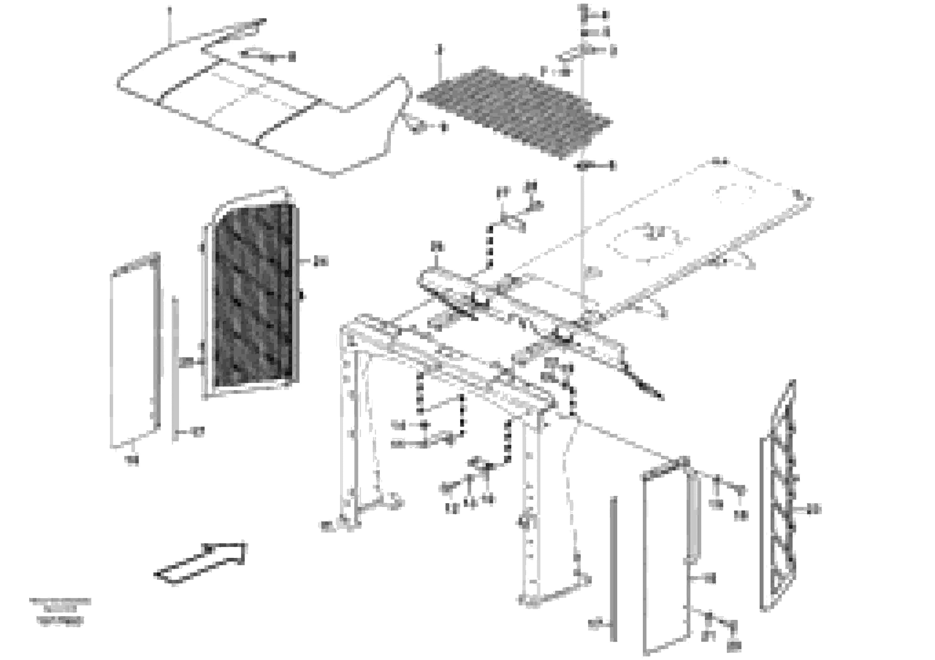 Схема запчастей Volvo L180E - 22963 Radiator casing L180E S/N 8002 - 9407