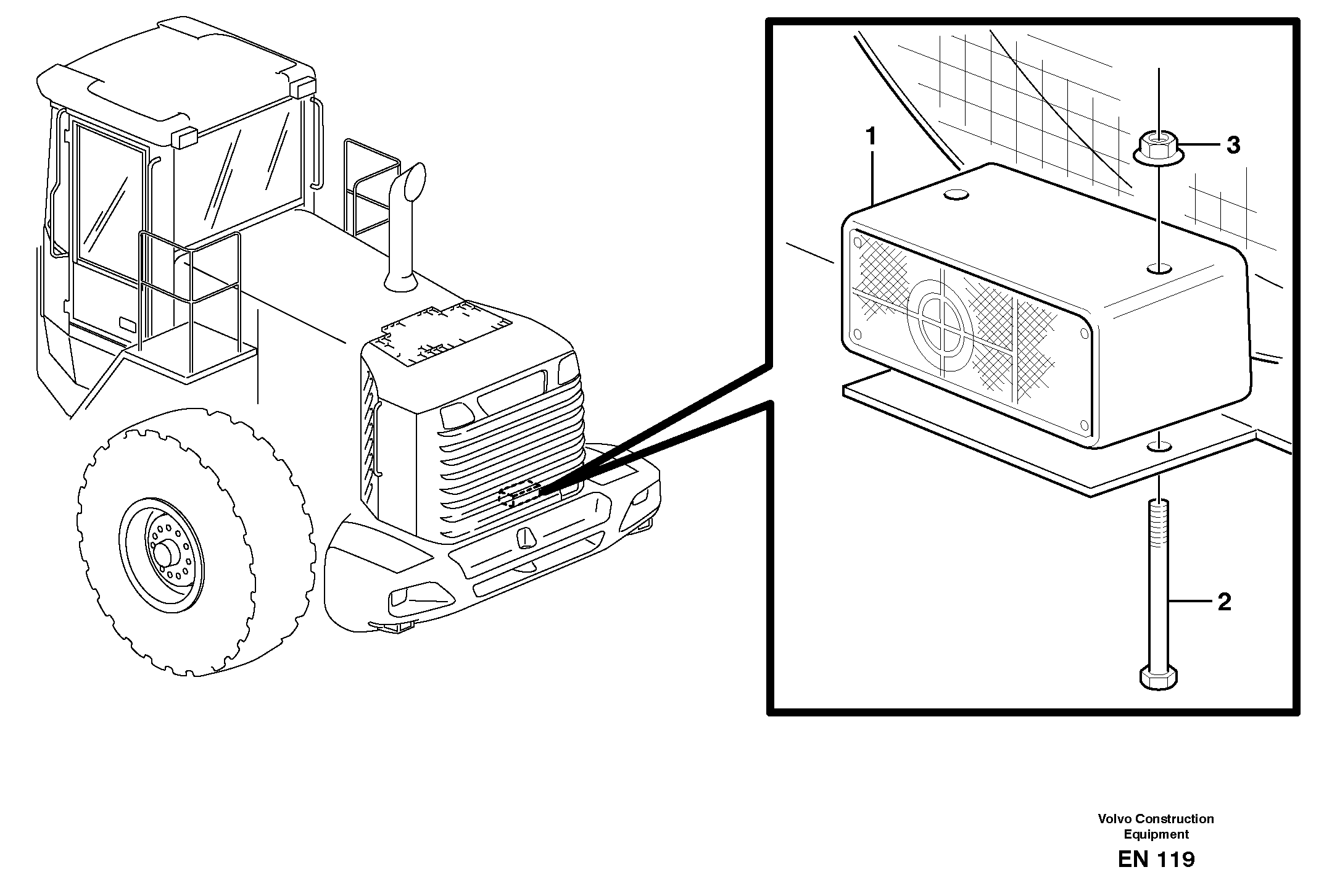 Схема запчастей Volvo L180E - 17719 Back-up warning unit L180E HIGH-LIFT S/N 5004 - 7398