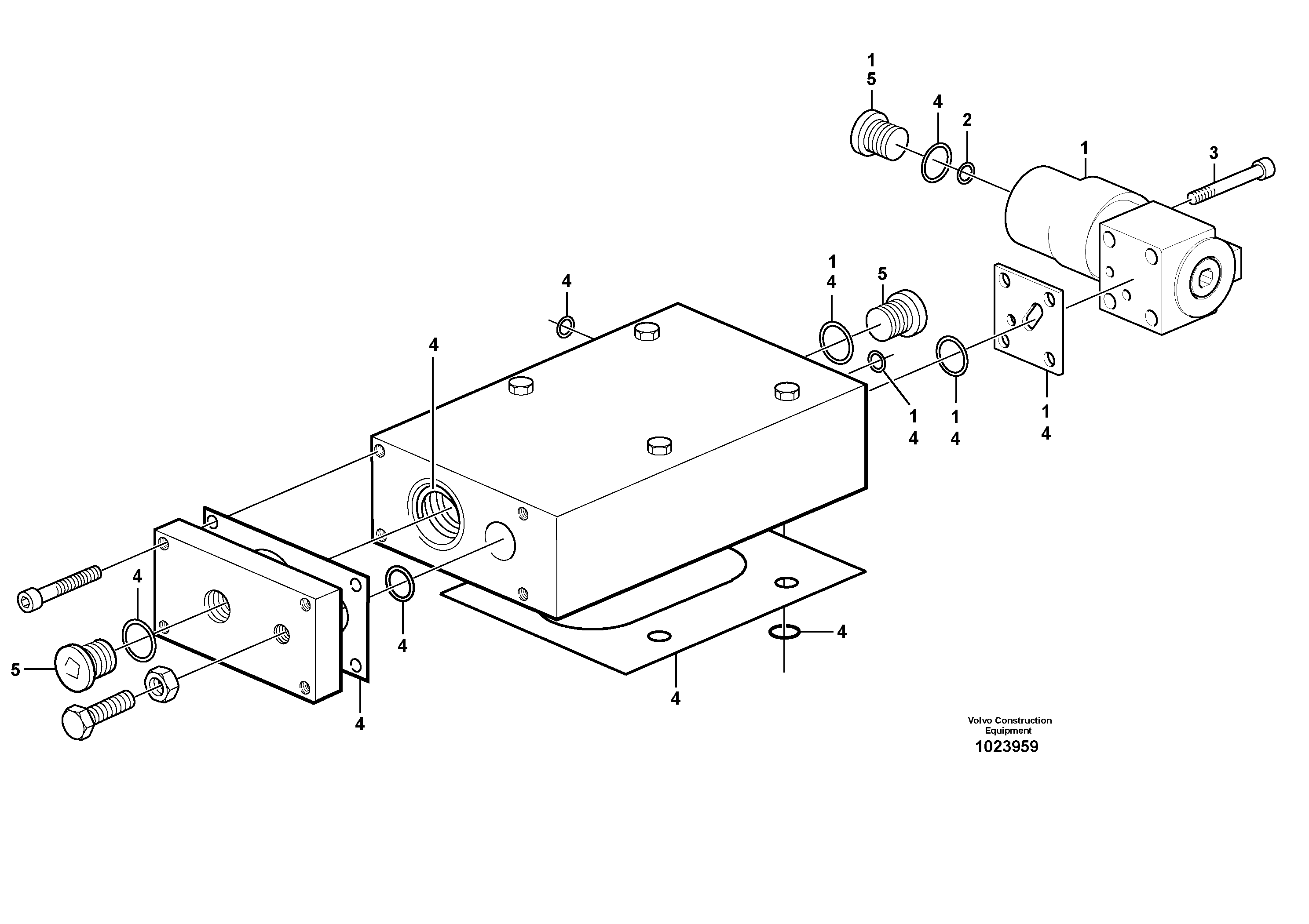 Схема запчастей Volvo L180E - 53628 Compensator L180E S/N 5004 - 7398 S/N 62501 - 62543 USA