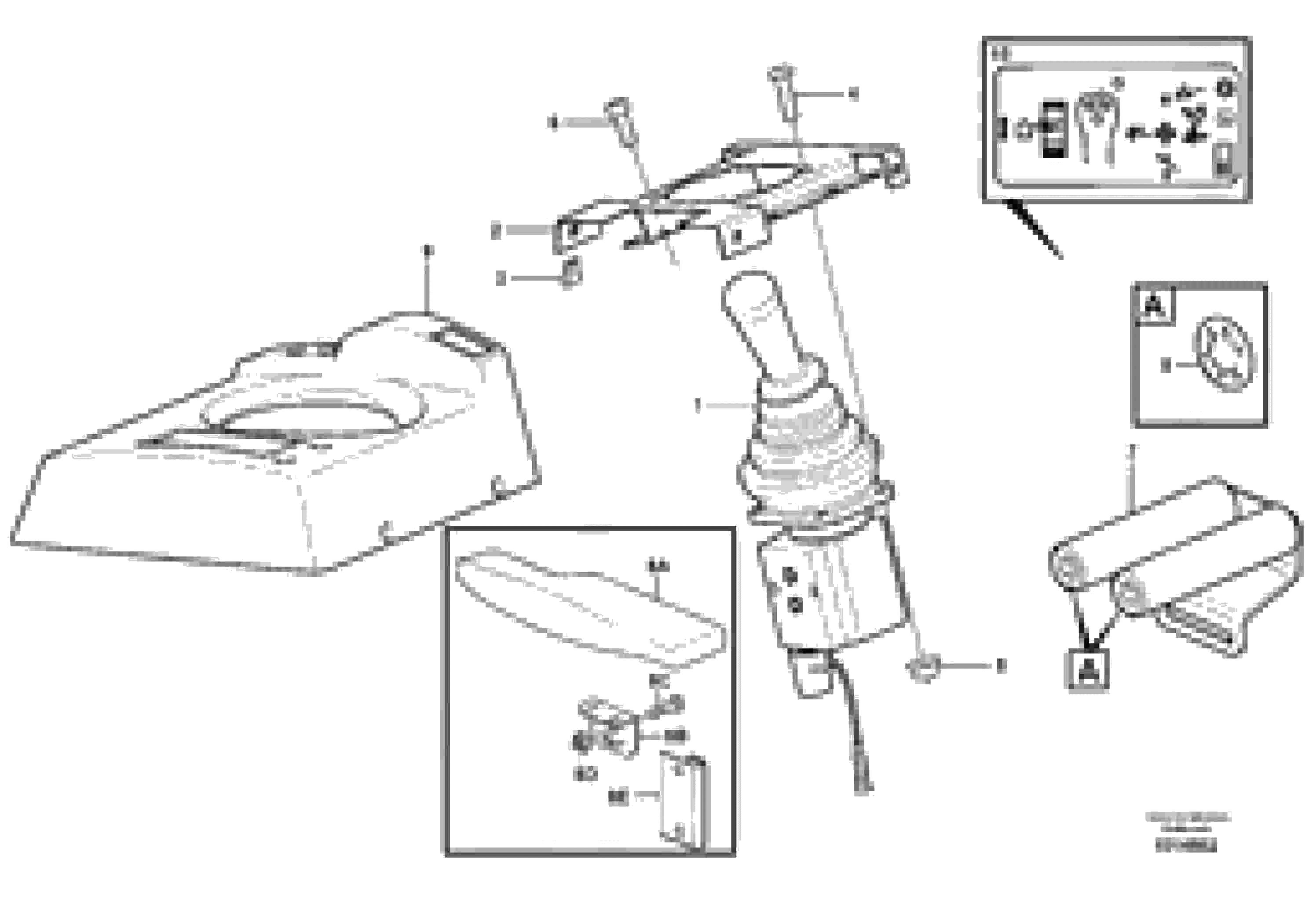 Схема запчастей Volvo L180E - 16033 Servo valve with fitting parts L180E S/N 5004 - 7398 S/N 62501 - 62543 USA