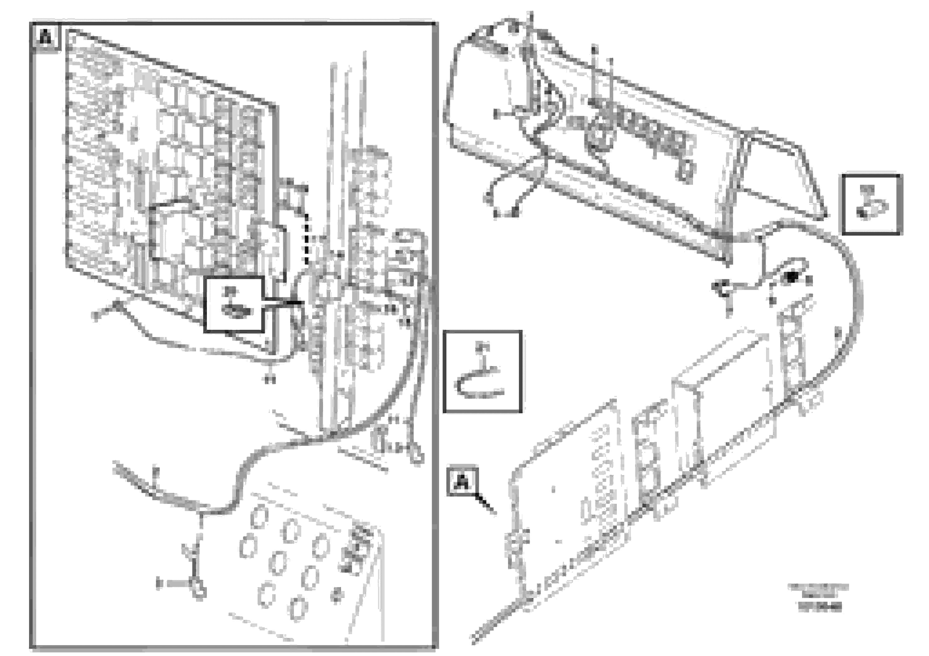 Схема запчастей Volvo L180E - 59883 Cable harness, automatic temperature control L180E HIGH-LIFT S/N 5004 - 7398