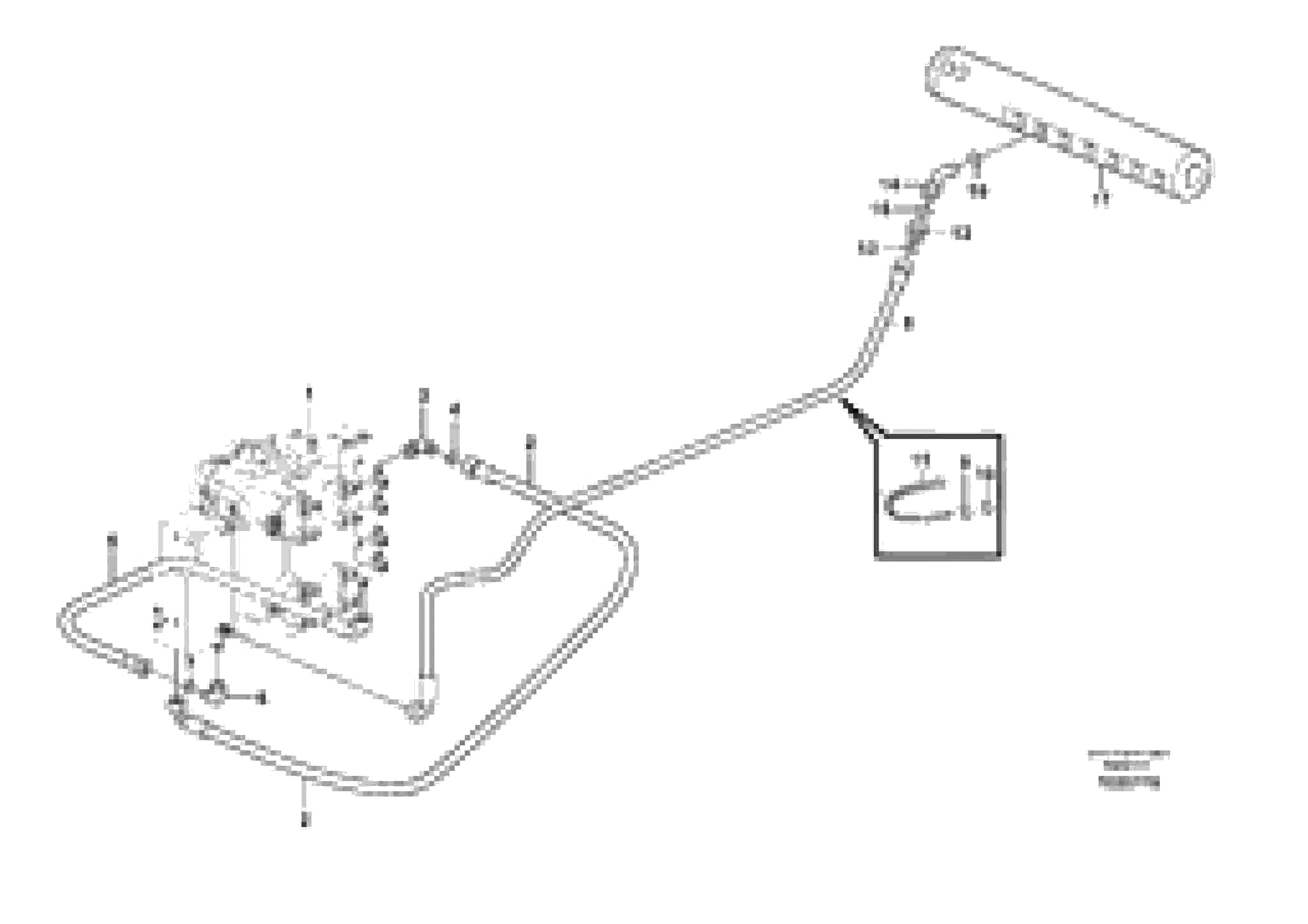 Схема запчастей Volvo L180E - 2413 Draining line - control valve L180E S/N 8002 - 9407