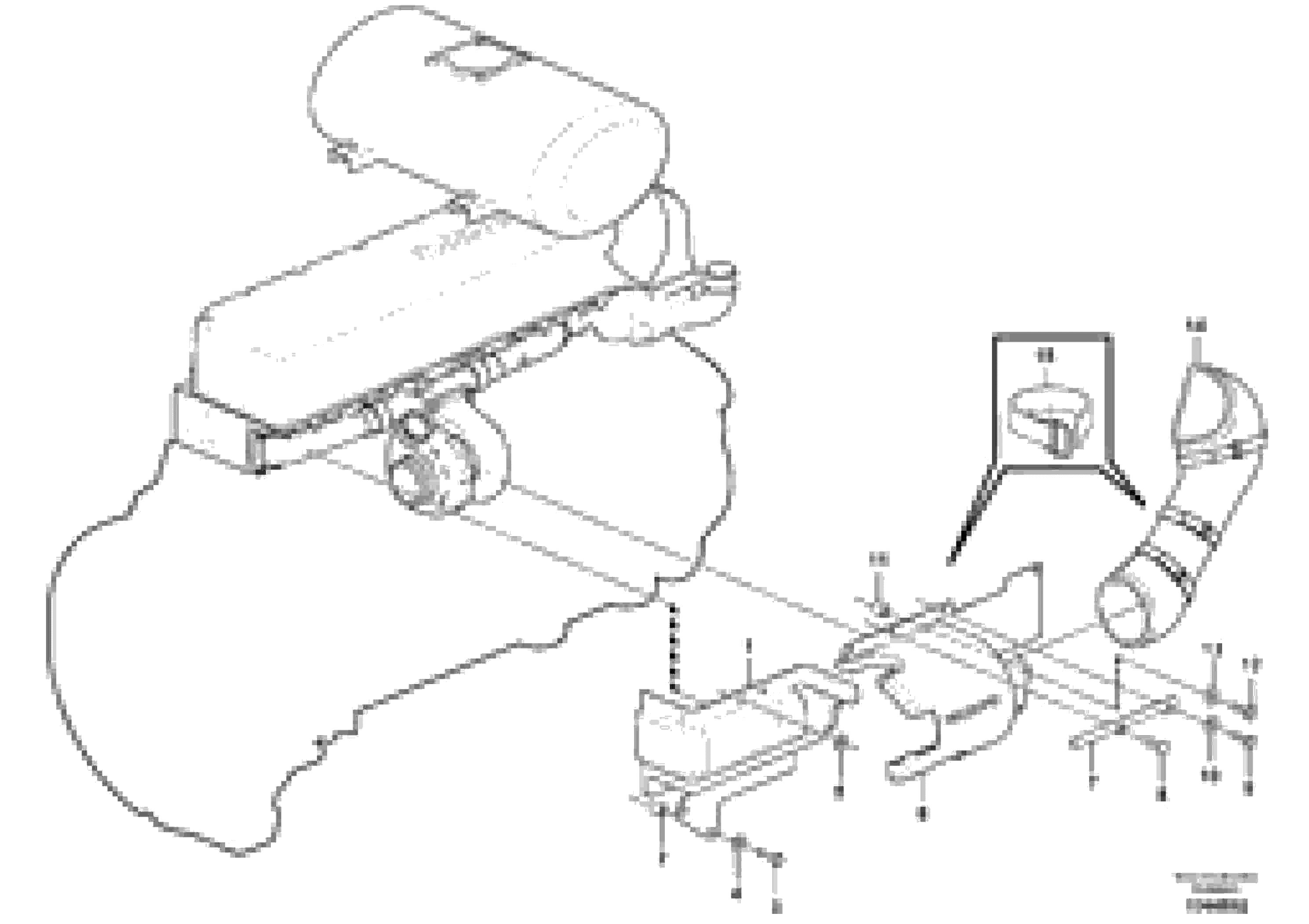 Схема запчастей Volvo L180E - 106127 Heat Shield Installation L180E HIGH-LIFT S/N 8002 - 9407