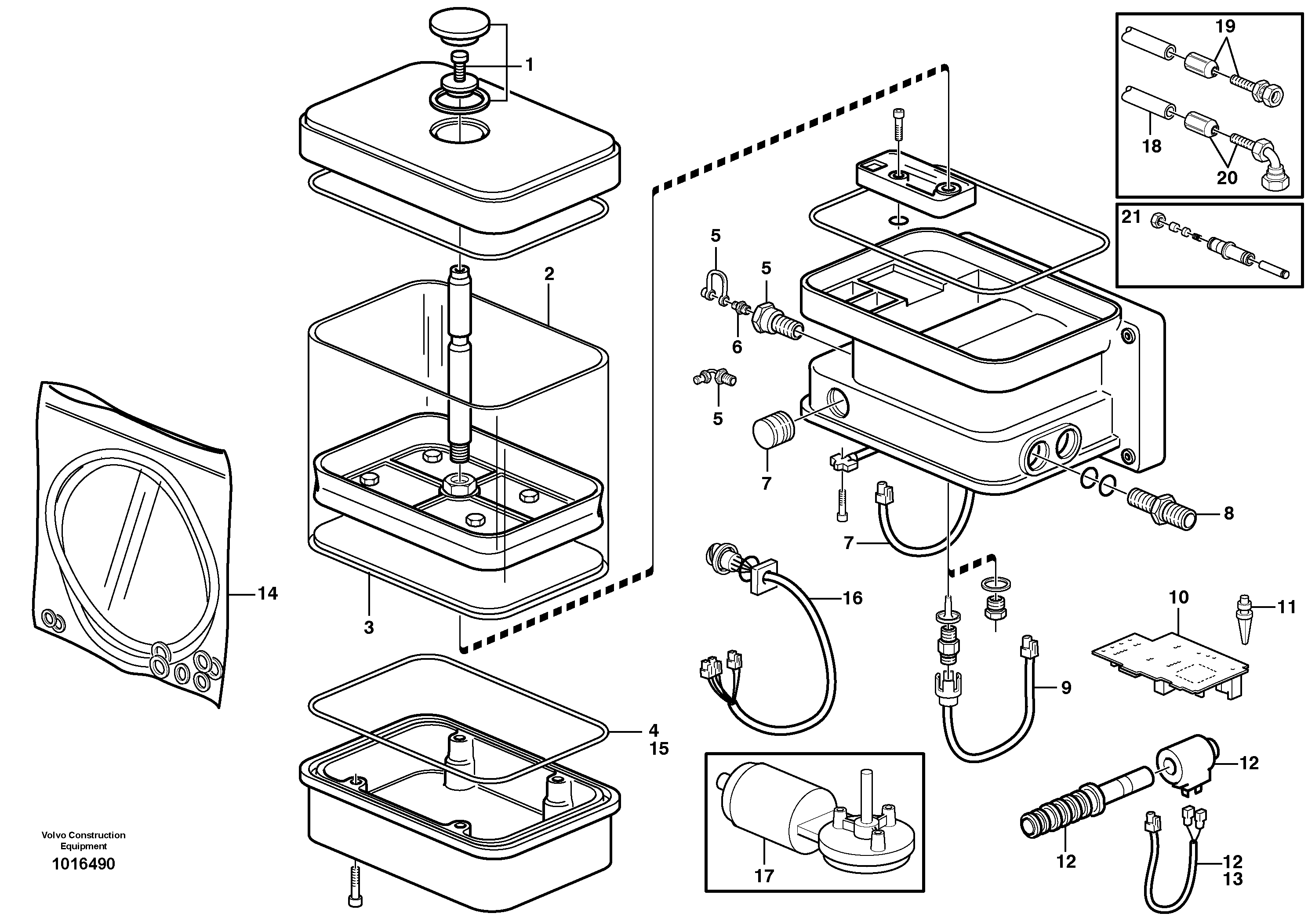 Схема запчастей Volvo L180E - 17352 Насос L180E S/N 5004 - 7398 S/N 62501 - 62543 USA