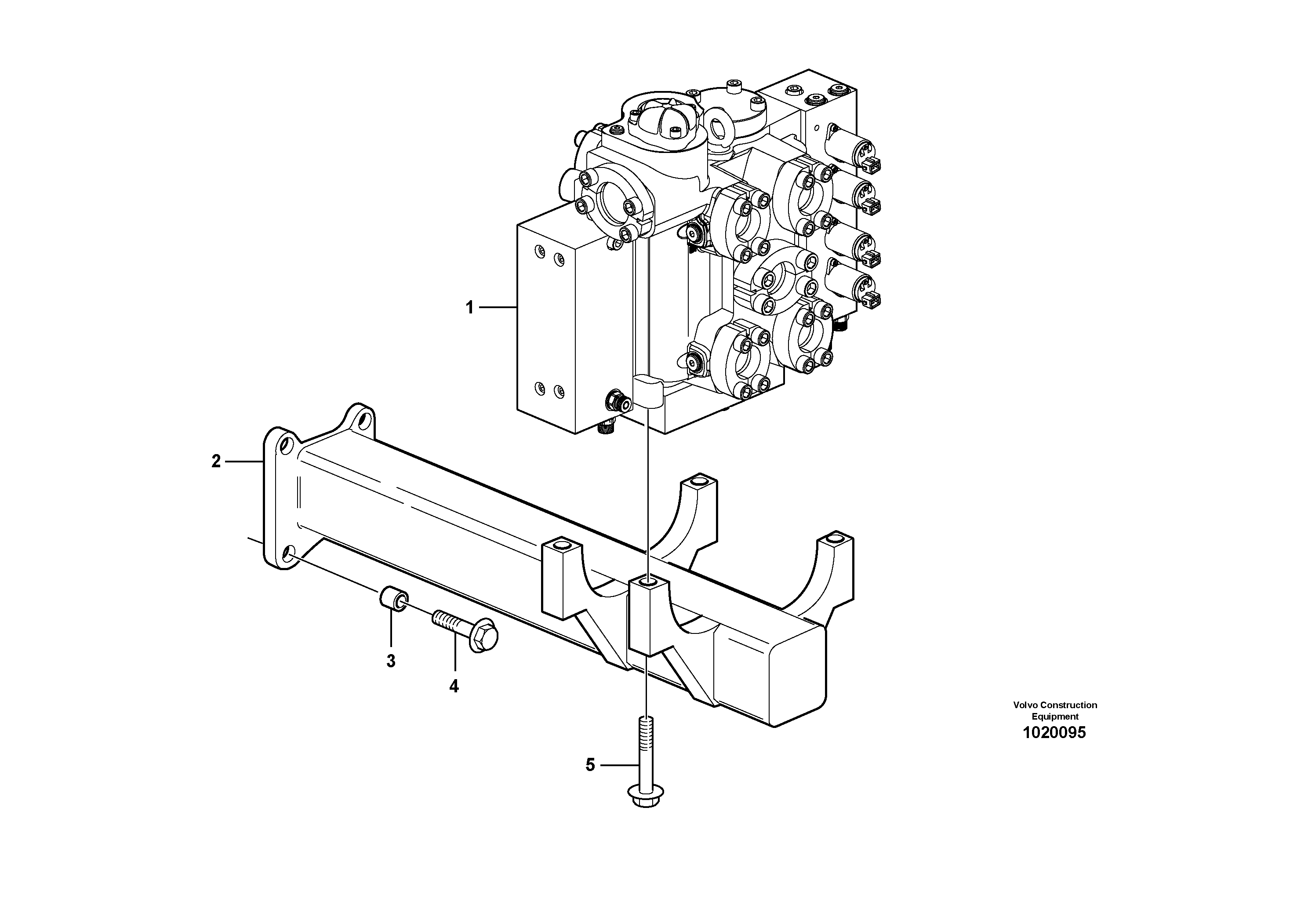 Схема запчастей Volvo L180E - 39939 Control valve with fitting parts L180E HIGH-LIFT S/N 8002 - 9407