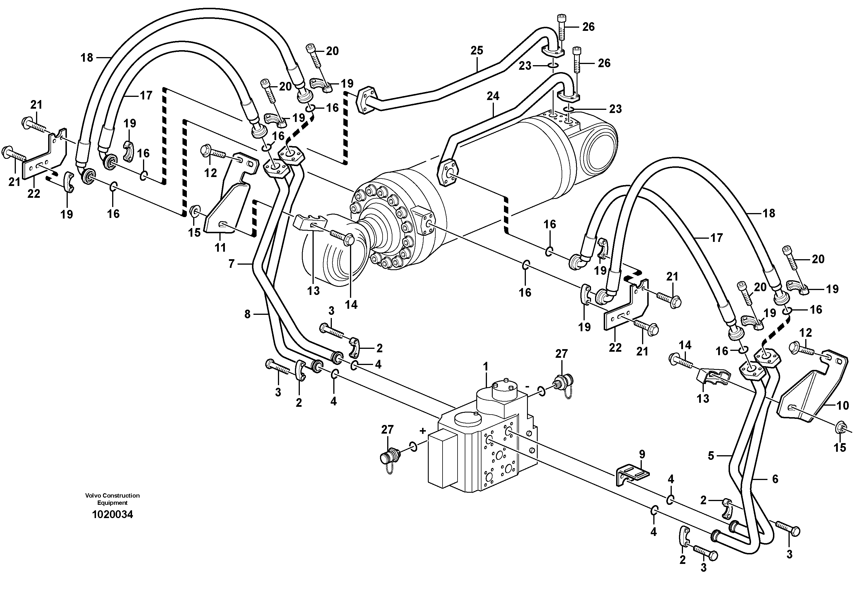 Схема запчастей Volvo L180E - 97463 Tilt function L180E S/N 8002 - 9407