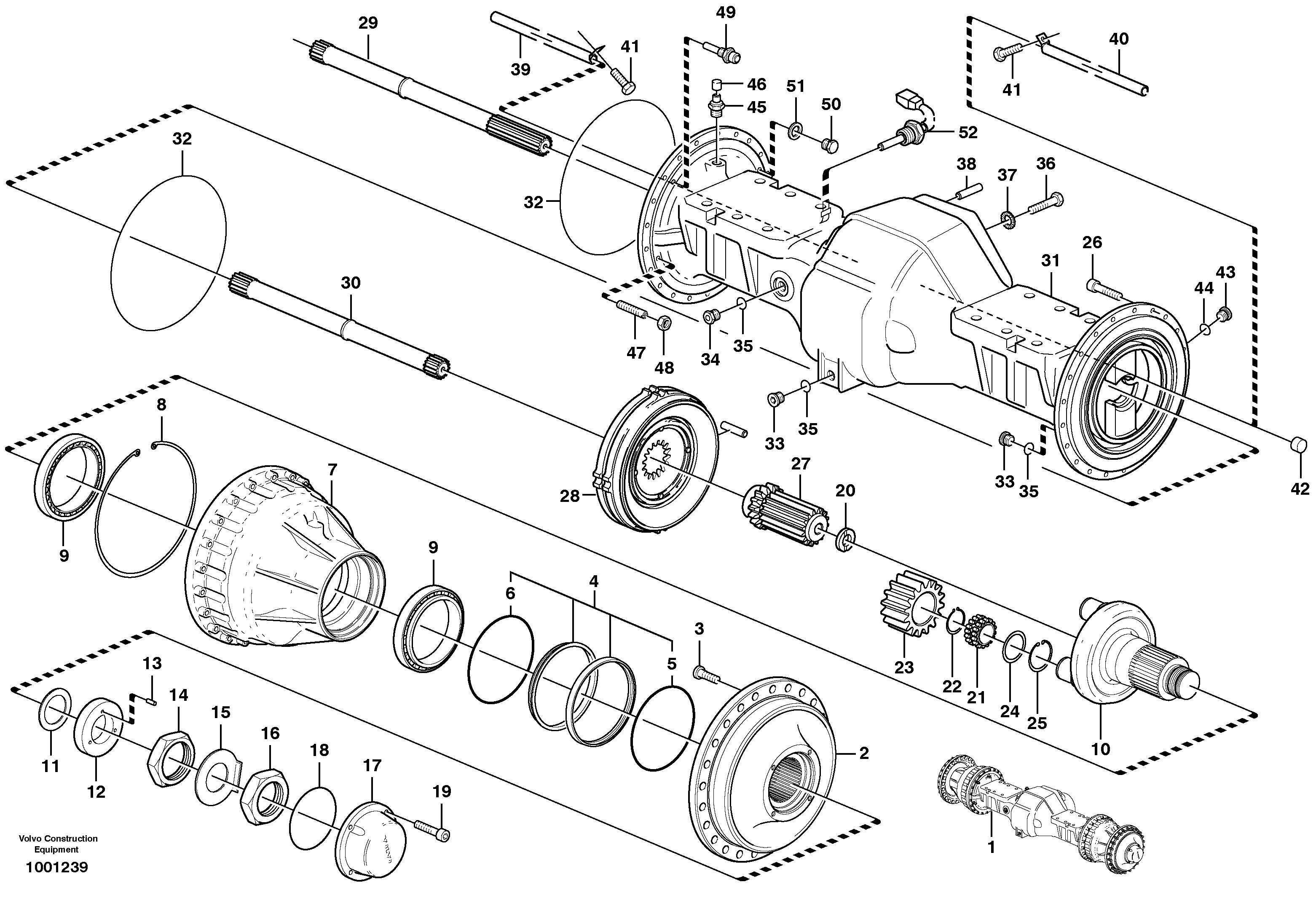 Схема запчастей Volvo L180E - 85381 Planet shaft, front L180E S/N 5004 - 7398 S/N 62501 - 62543 USA