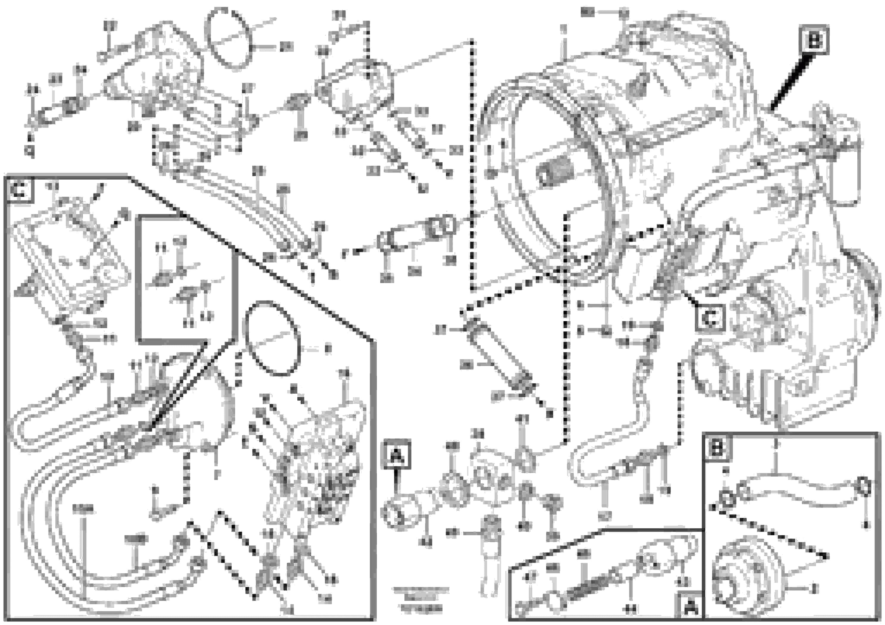 Схема запчастей Volvo L180E - 21101 Oil distributor and tube L180E HIGH-LIFT S/N 5004 - 7398