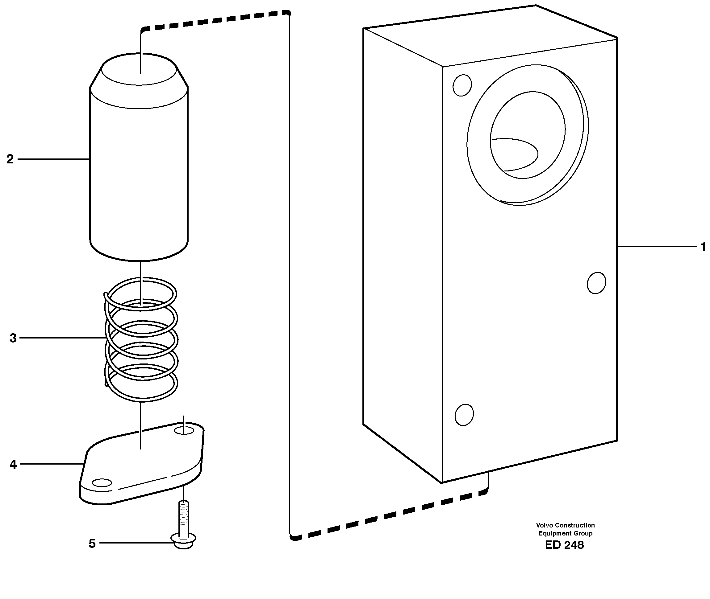 Схема запчастей Volvo L90D - 34403 Safety valve L90D