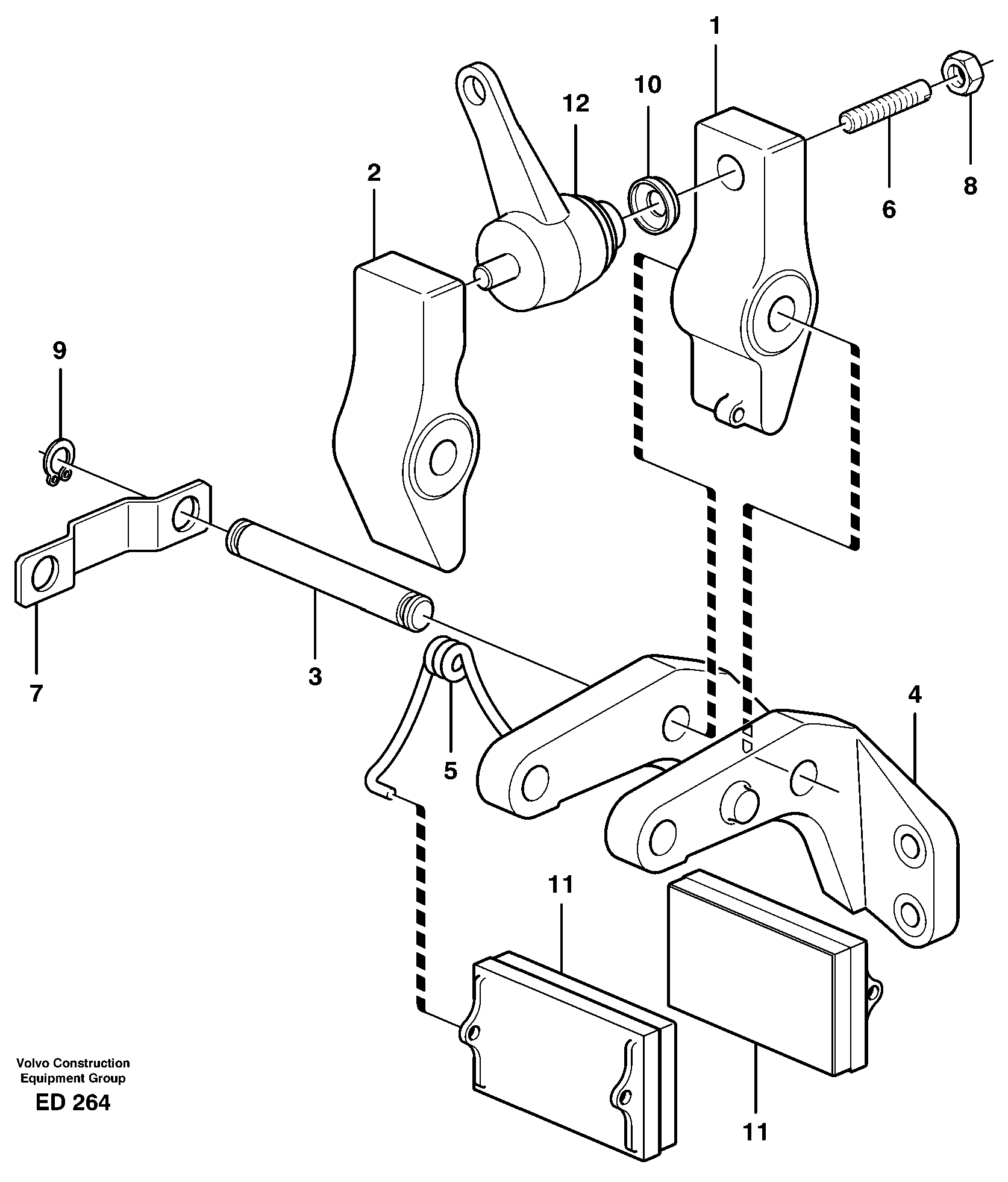 Схема запчастей Volvo L90D - 35609 Parking brake L90D