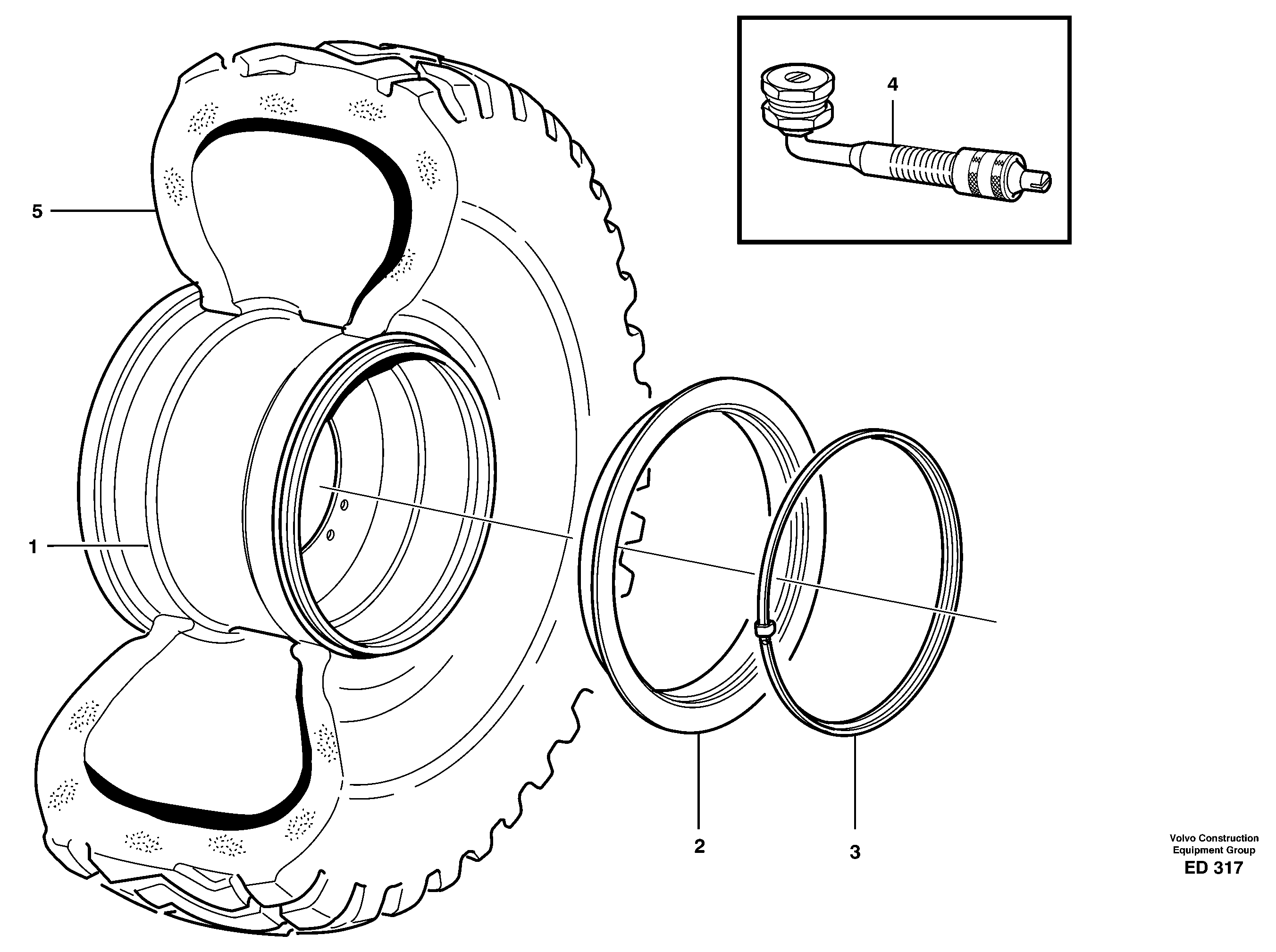 Схема запчастей Volvo L90D - 22016 Wheels L90D