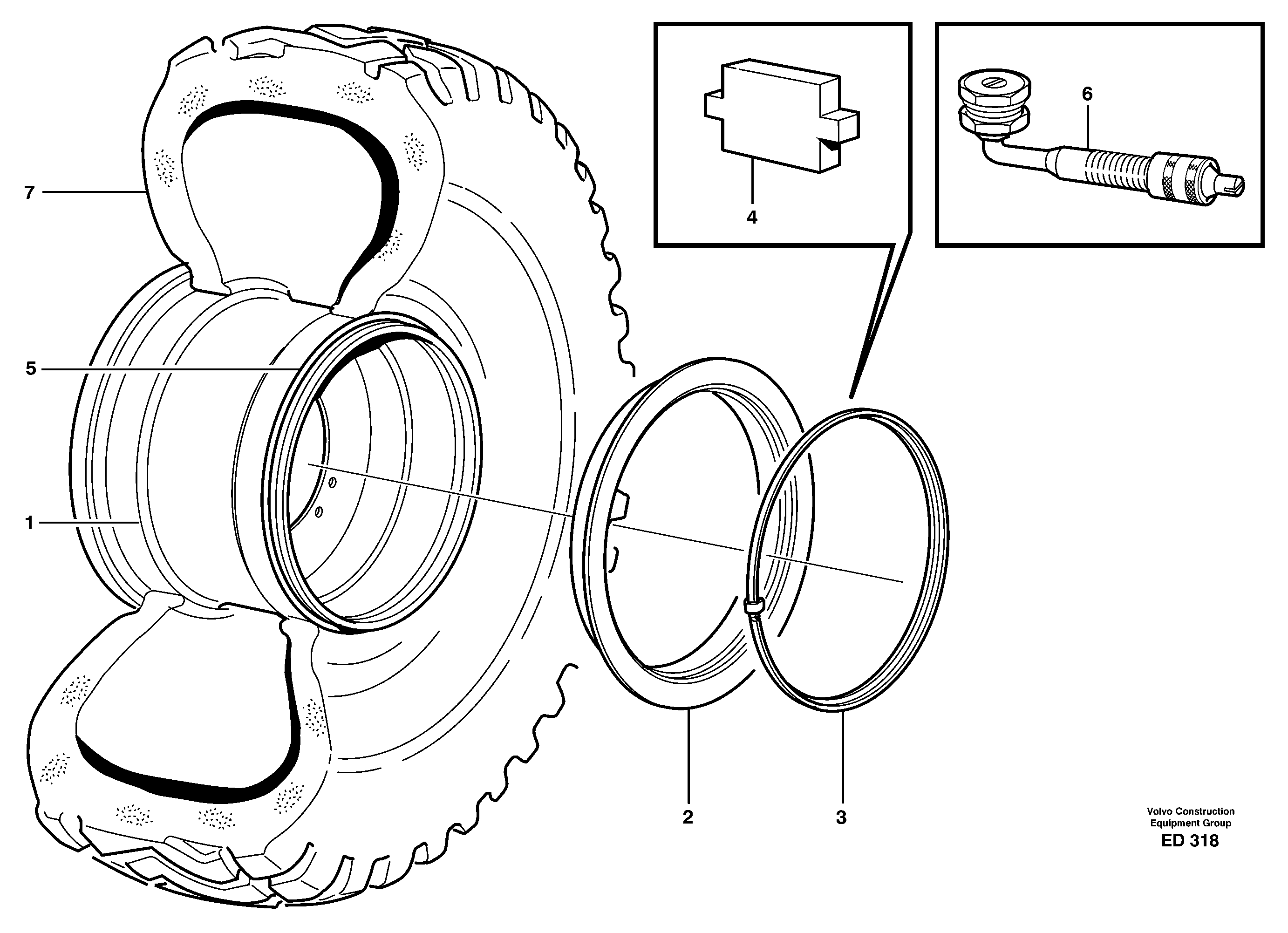 Схема запчастей Volvo L90D - 27368 Wheels L90D