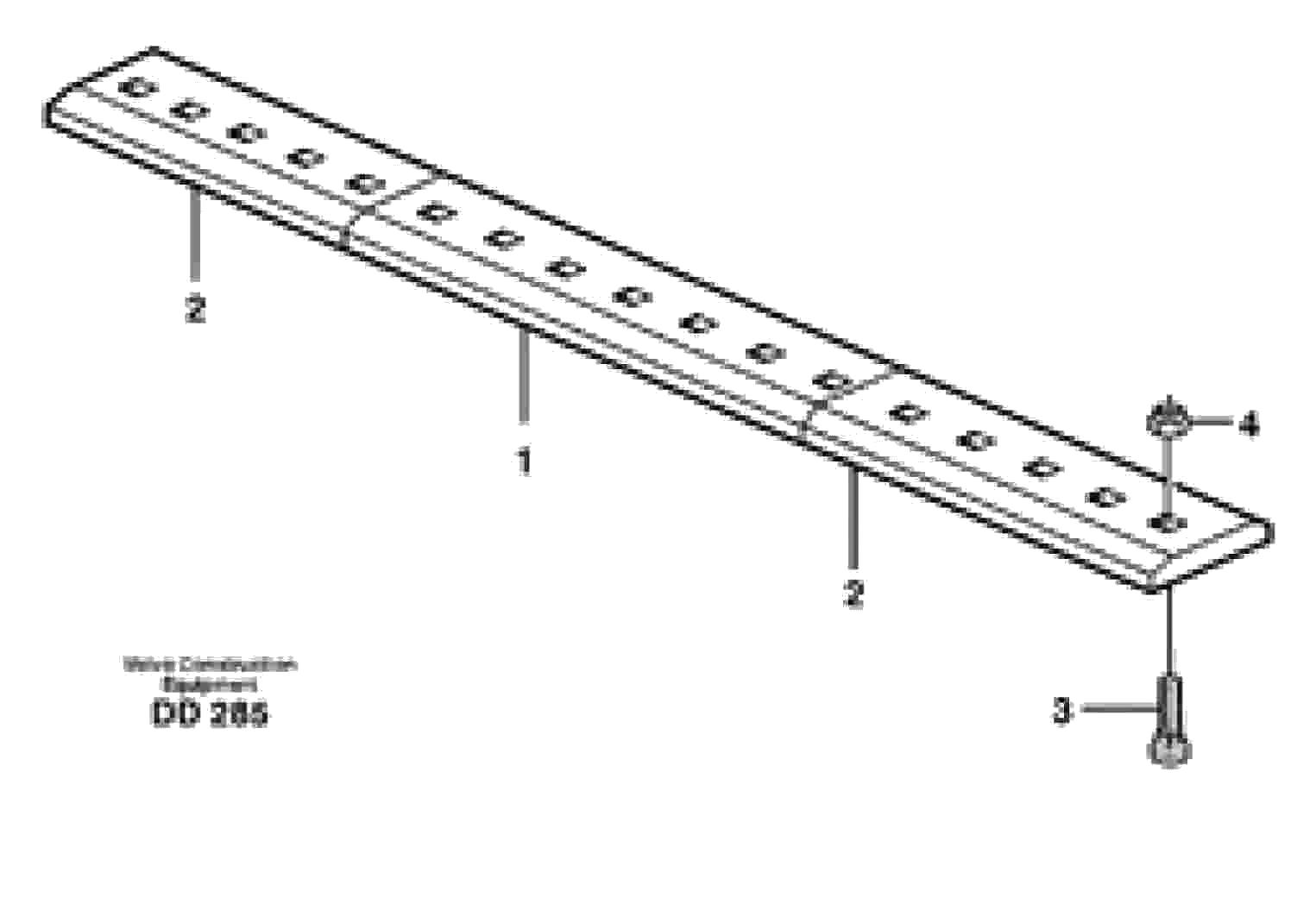 Схема запчастей Volvo L90D - 5147 Bolt on edge ATTACHMENTS ATTACHMENTS WHEEL LOADERS GEN. D - E