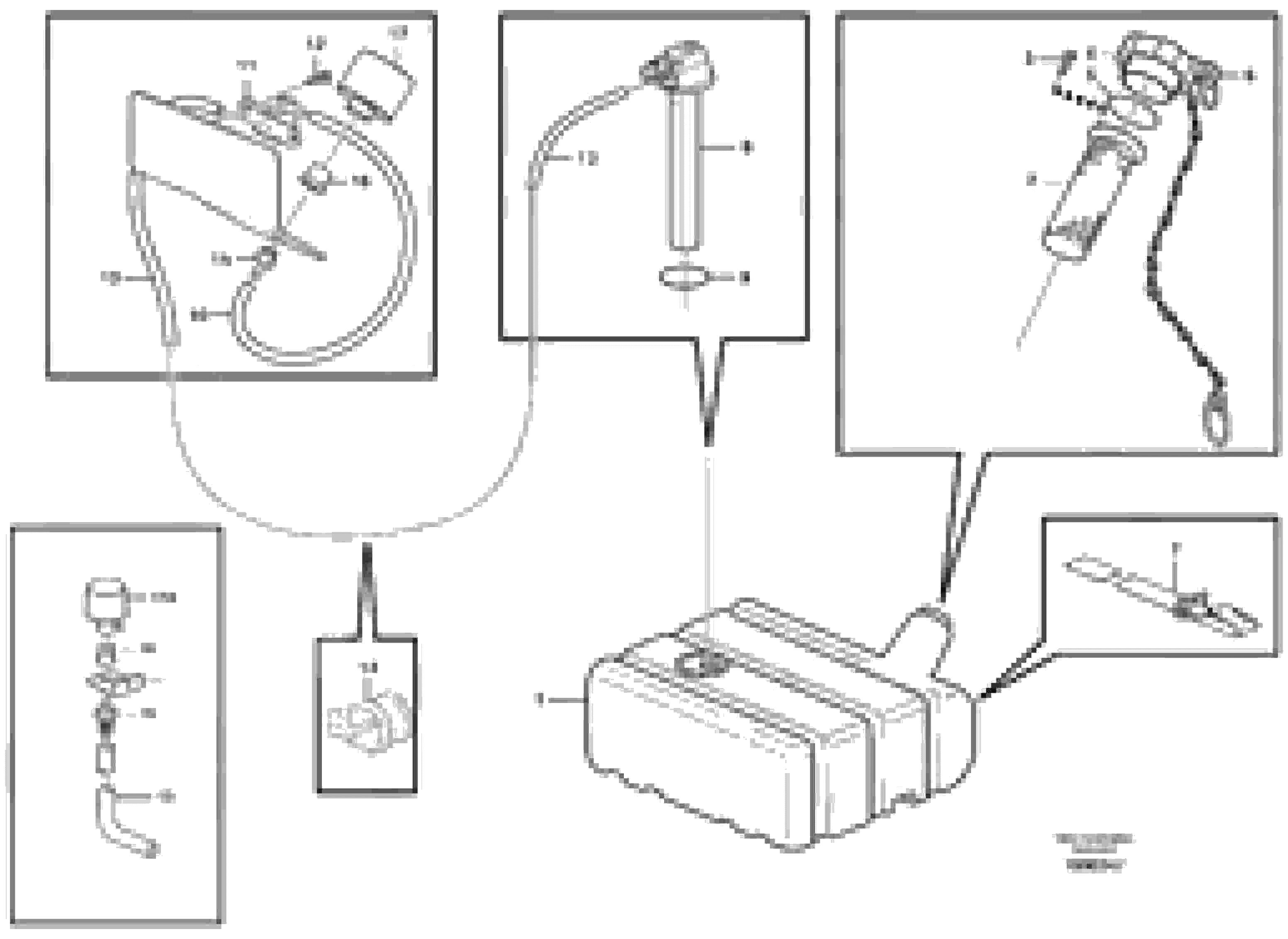 Схема запчастей Volvo L90D - 65985 Fuel tank with fitting parts L90D