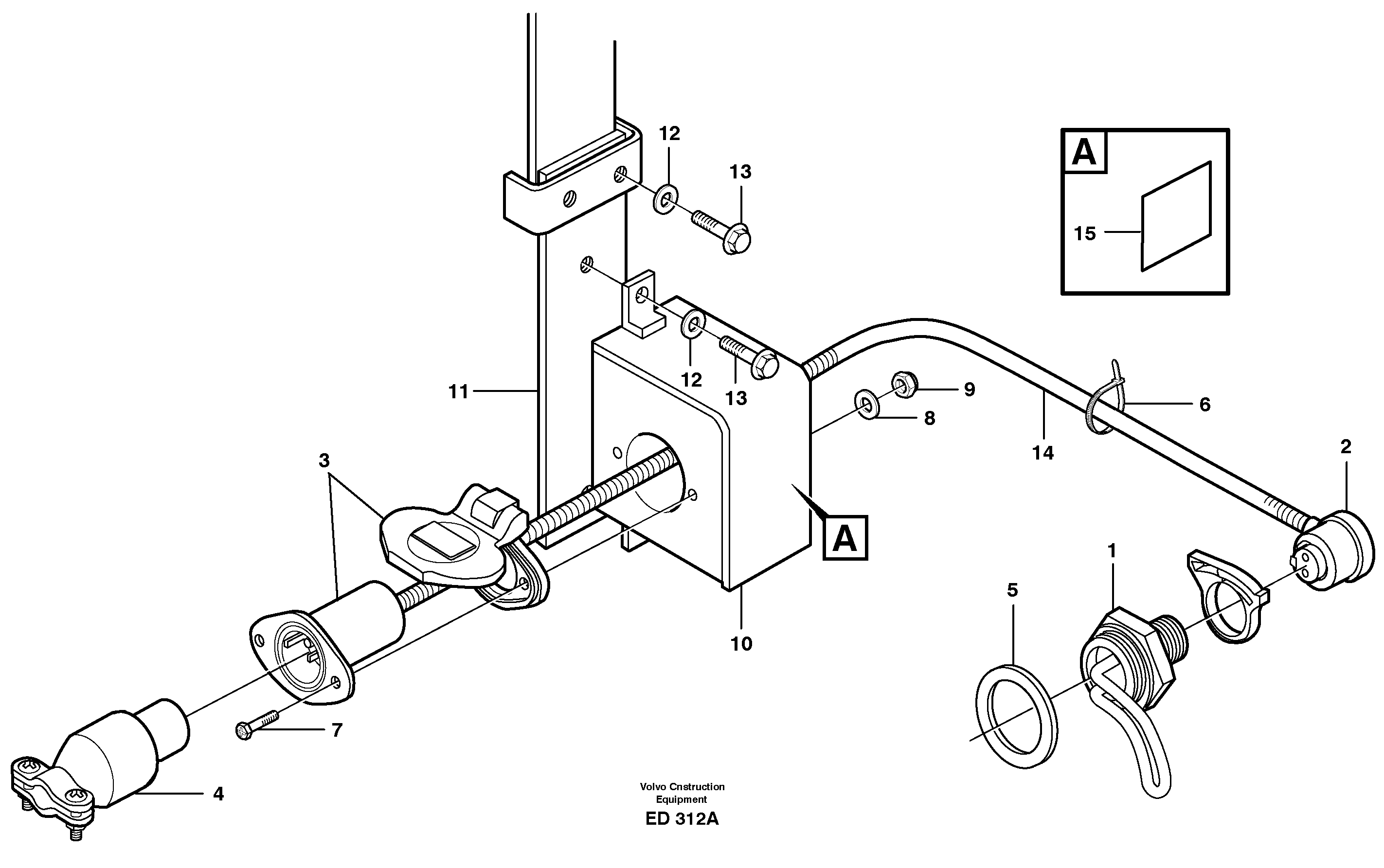 Схема запчастей Volvo L90D - 39463 Engine heater L90D