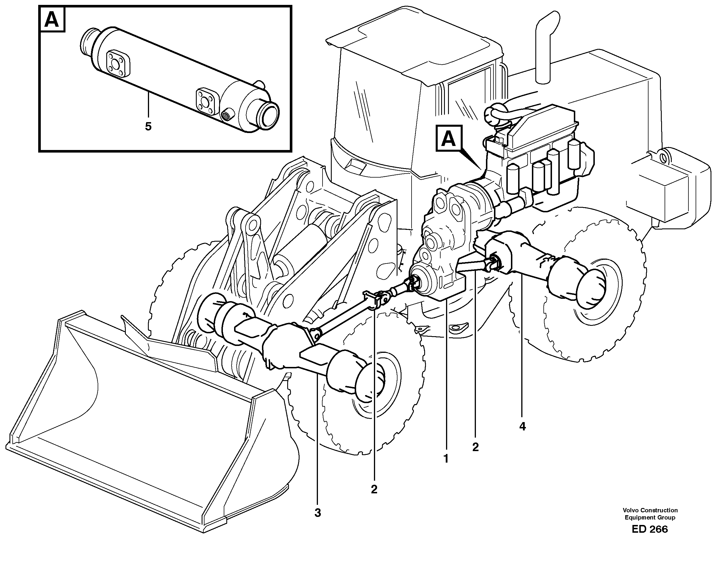 Схема запчастей Volvo L90D - 34393 Power transmission L90D