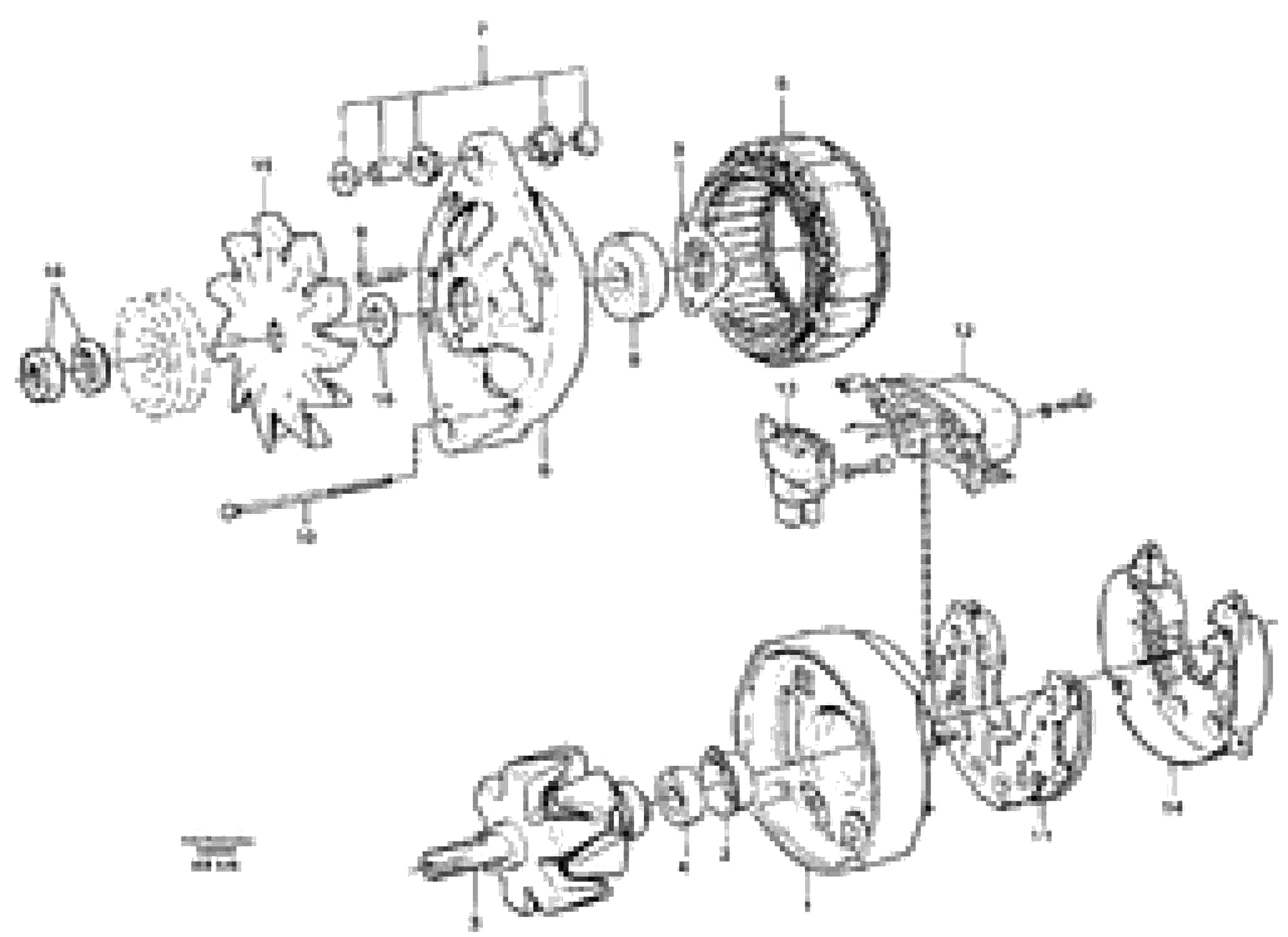 Схема запчастей Volvo L50C - 25448 Alternator L50C S/N 10967-, OPEN ROPS S/N 35001-