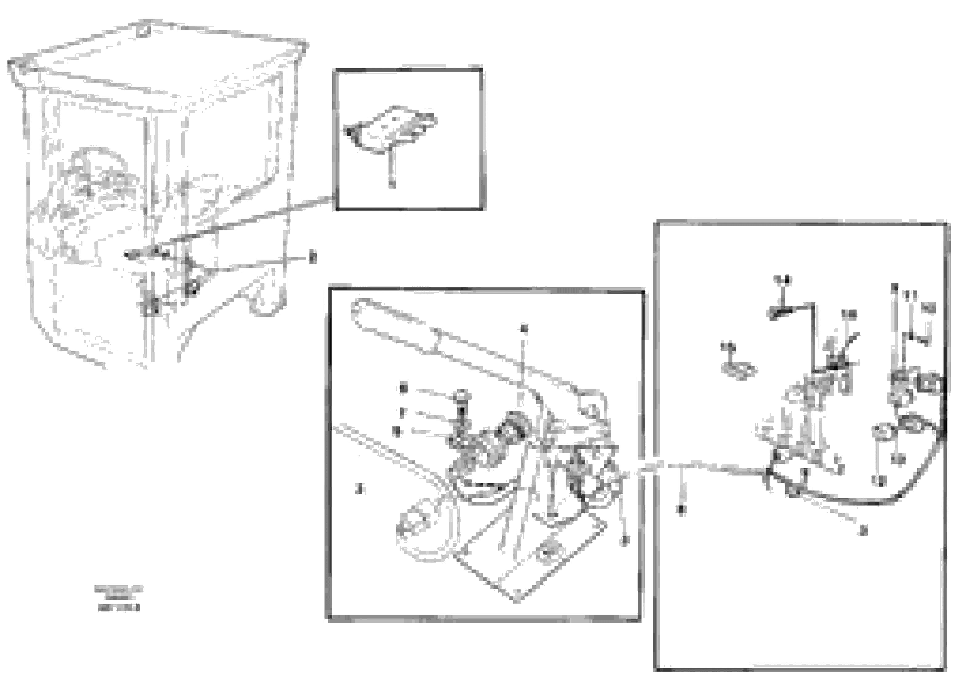 Схема запчастей Volvo L50C - 27651 Electrical system: Parking brake alarm L50C S/N 10967-, OPEN ROPS S/N 35001-