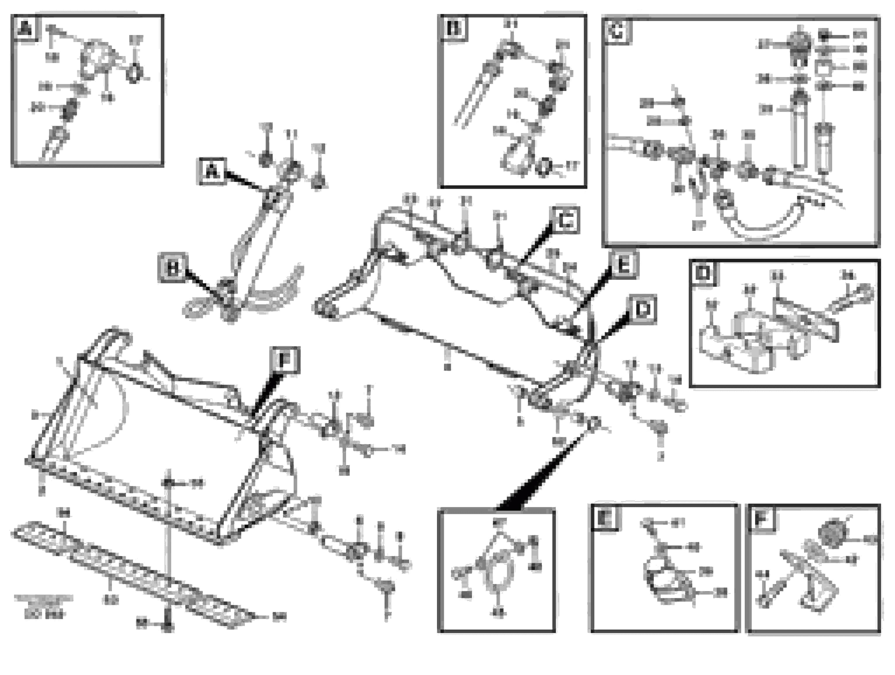 Схема запчастей Volvo L50C - 40099 High-tipping bucket ATTACHMENTS ATTACHMENTS WHEEL LOADERS GEN. - C